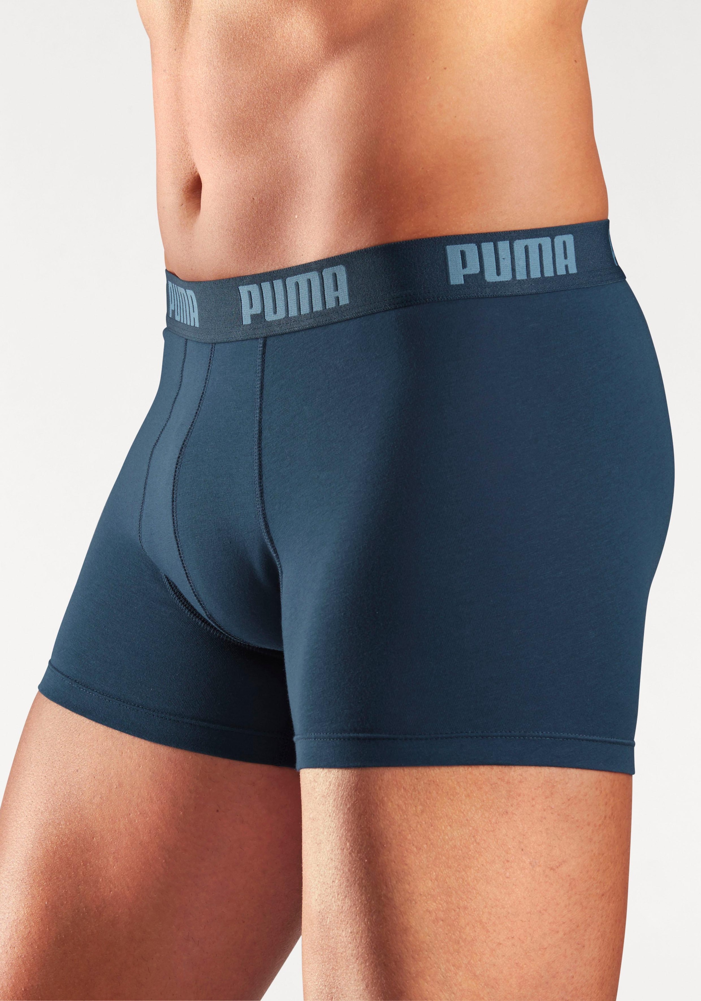 PUMA Boxer, (Packung, 3 St.), in 3 Blautönen