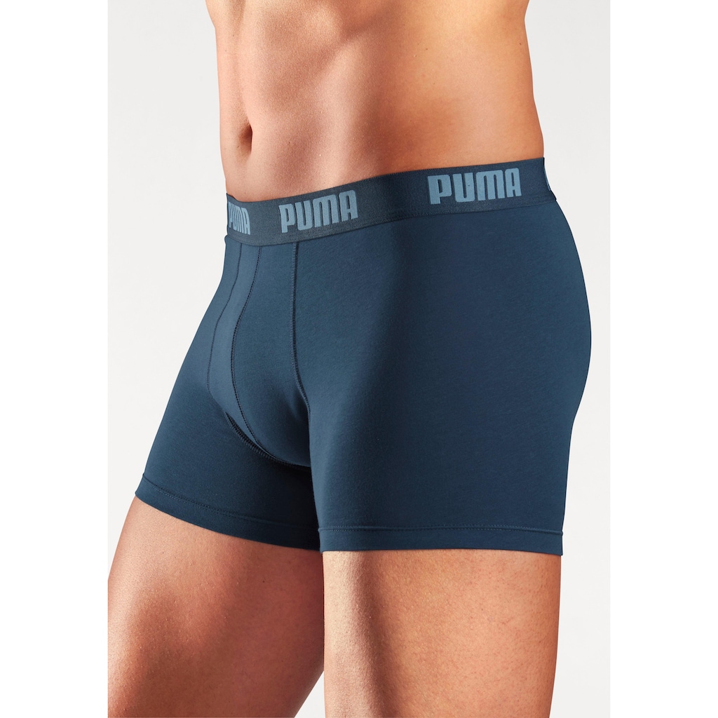 PUMA Boxer, (Packung, 3 St.), in 3 Blautönen