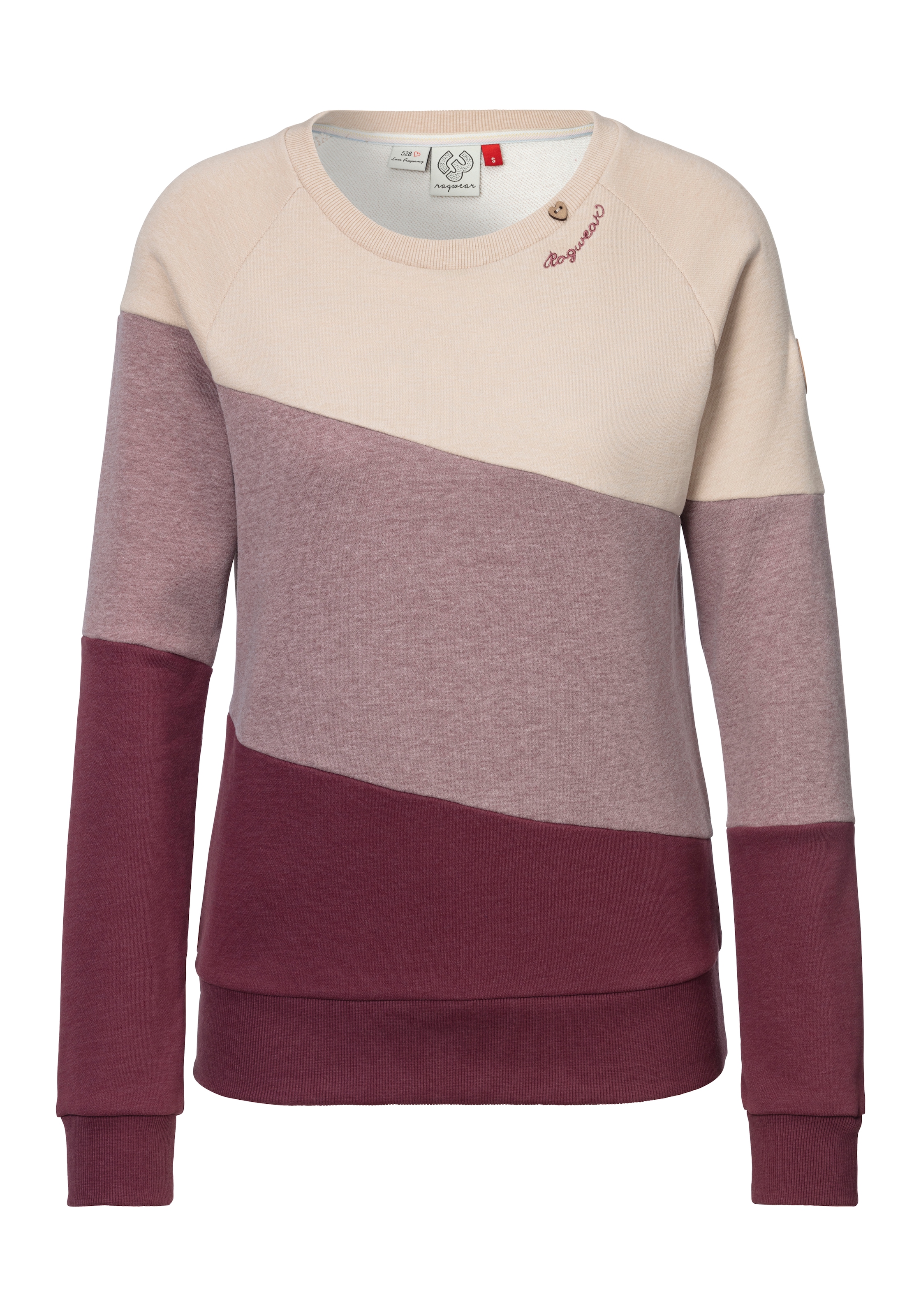 Ragwear Sweater »JOHANKA BLOCK«, Crew Neck im Color-Blocking Design