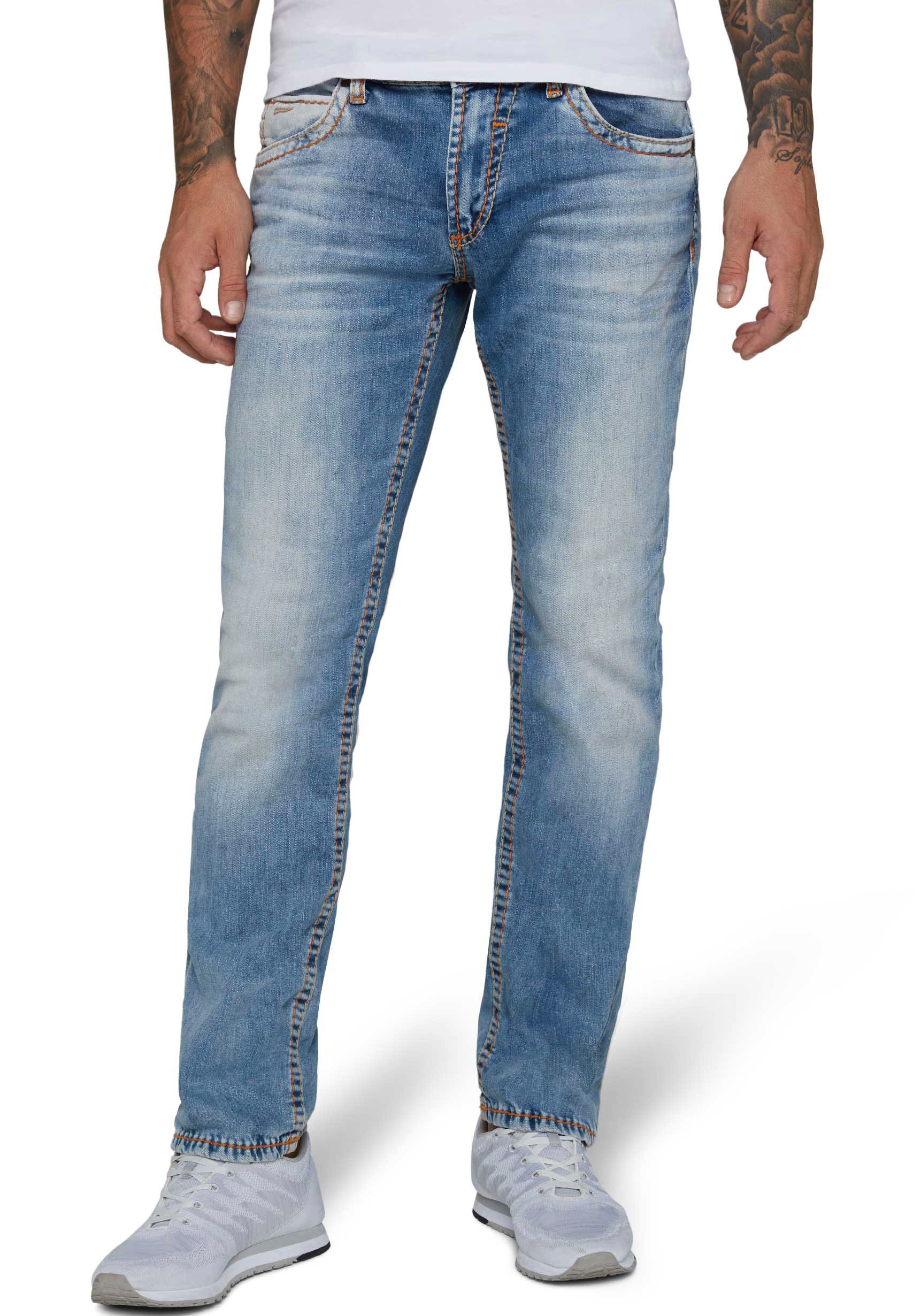 Straight-Jeans »NI:CO:R611«, mit markanten Steppnähten