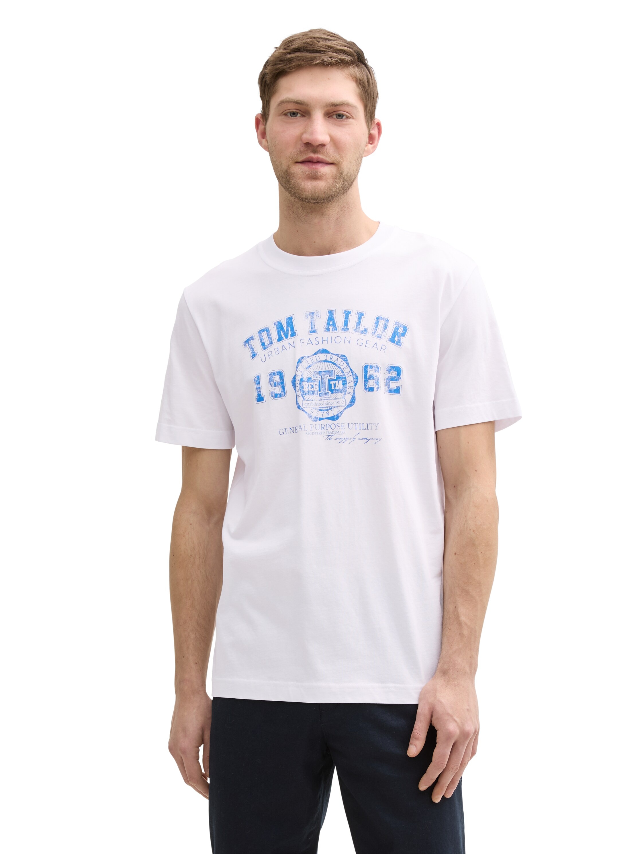 TOM TAILOR T-Shirt, (Packung, 2 tlg.), mit Frontprint