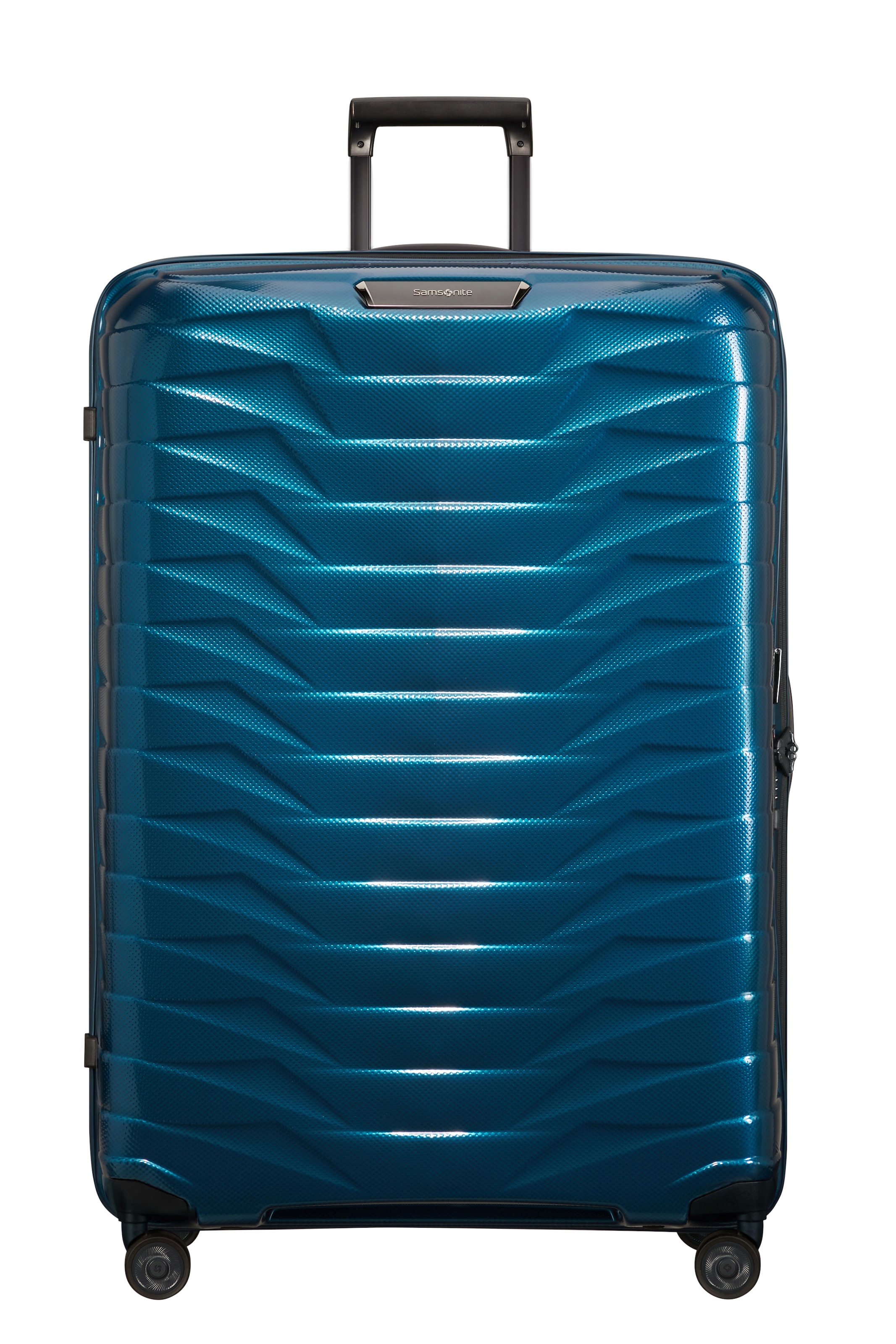 Samsonite, Unisex, Hartschalen-Trolley »PROXIS 86« 147 l 4 Rollen mit viel Stauraum, mit USB Anschluss, mit mehreren Tragegriffen, petrol blau, B/H/T: