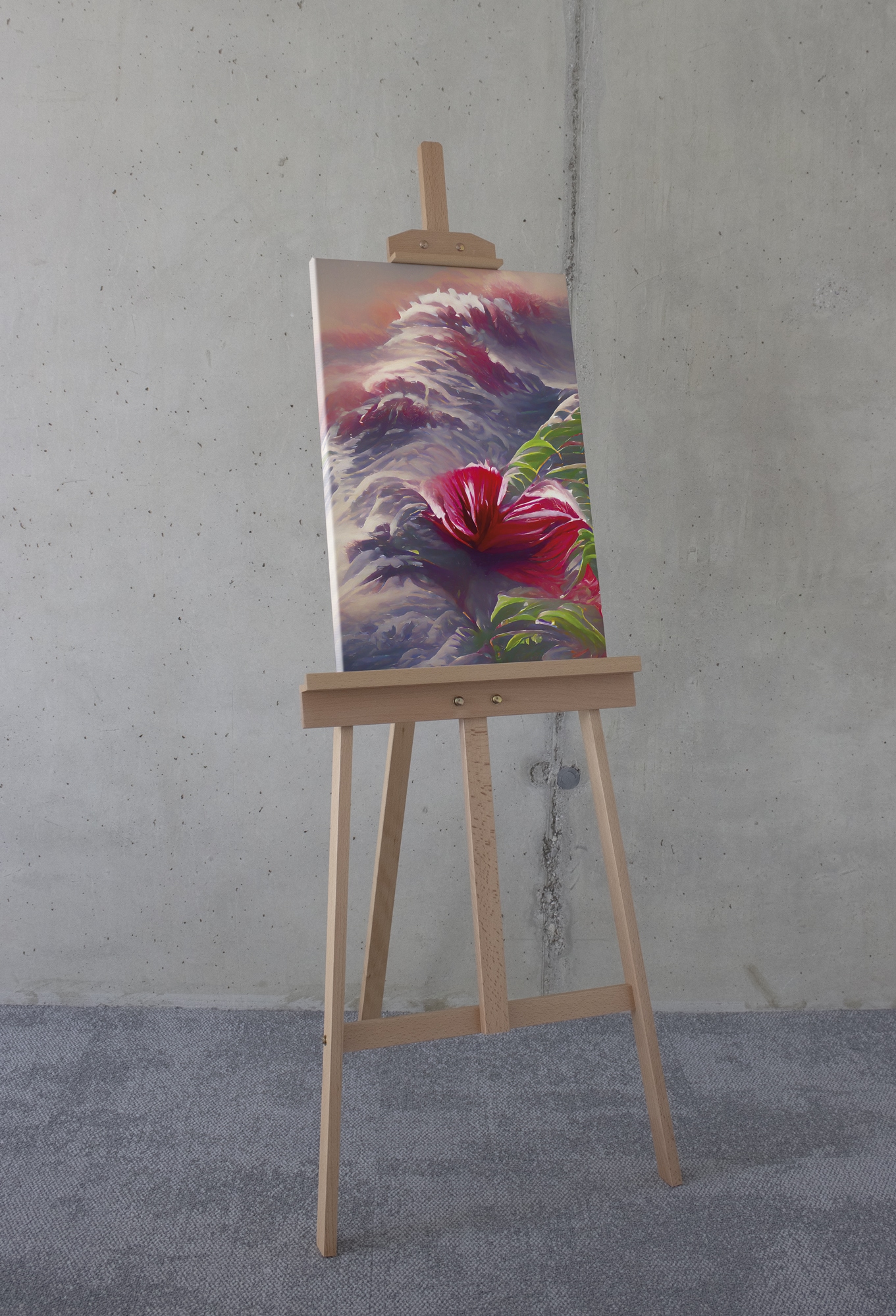 Komar Leinwandbild »Blossom Wave - Grösse 40 x 60 cm«, Natur, (1 St.), Keilrahmenbild mi Echtholzrahmen