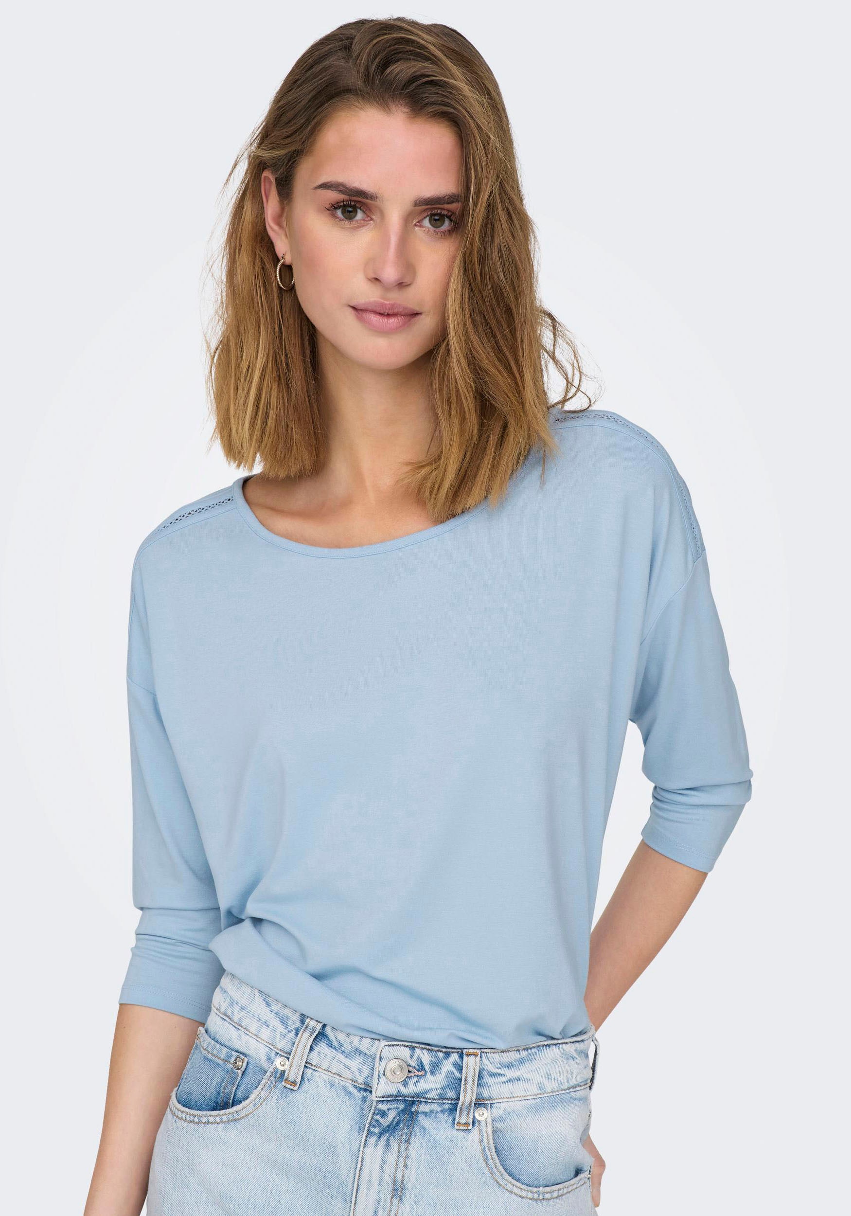 ONLY 3/4-Arm-Shirt »ONLMOSTER TOP« bei 3/4 TAPE kaufen Jelmoli-Versand online SHOULDER CS Schweiz