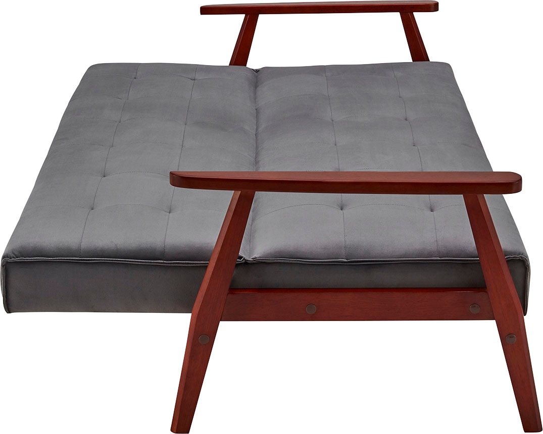 SalesFever Schlafsofa »Skagen 3-Sitzer Schlafsofa«, Holzgestell Sofa: Entspannung und Schlaf auf 190cm Breite