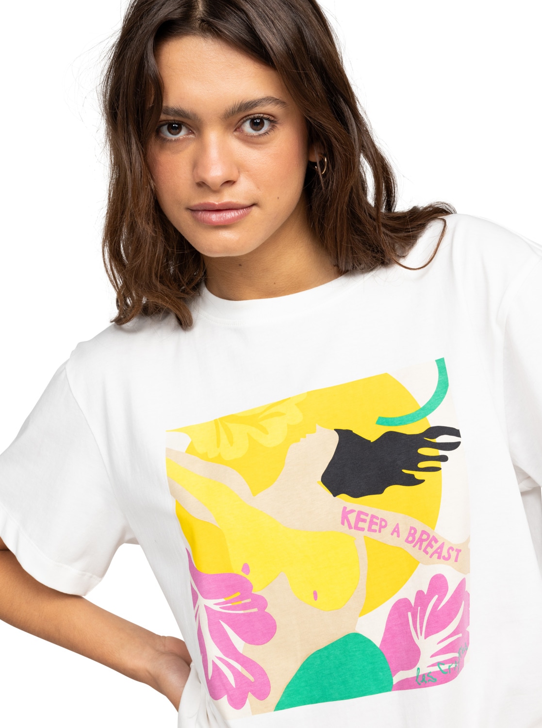 Roxy Oversize-Shirt »Keep A Breast Day«