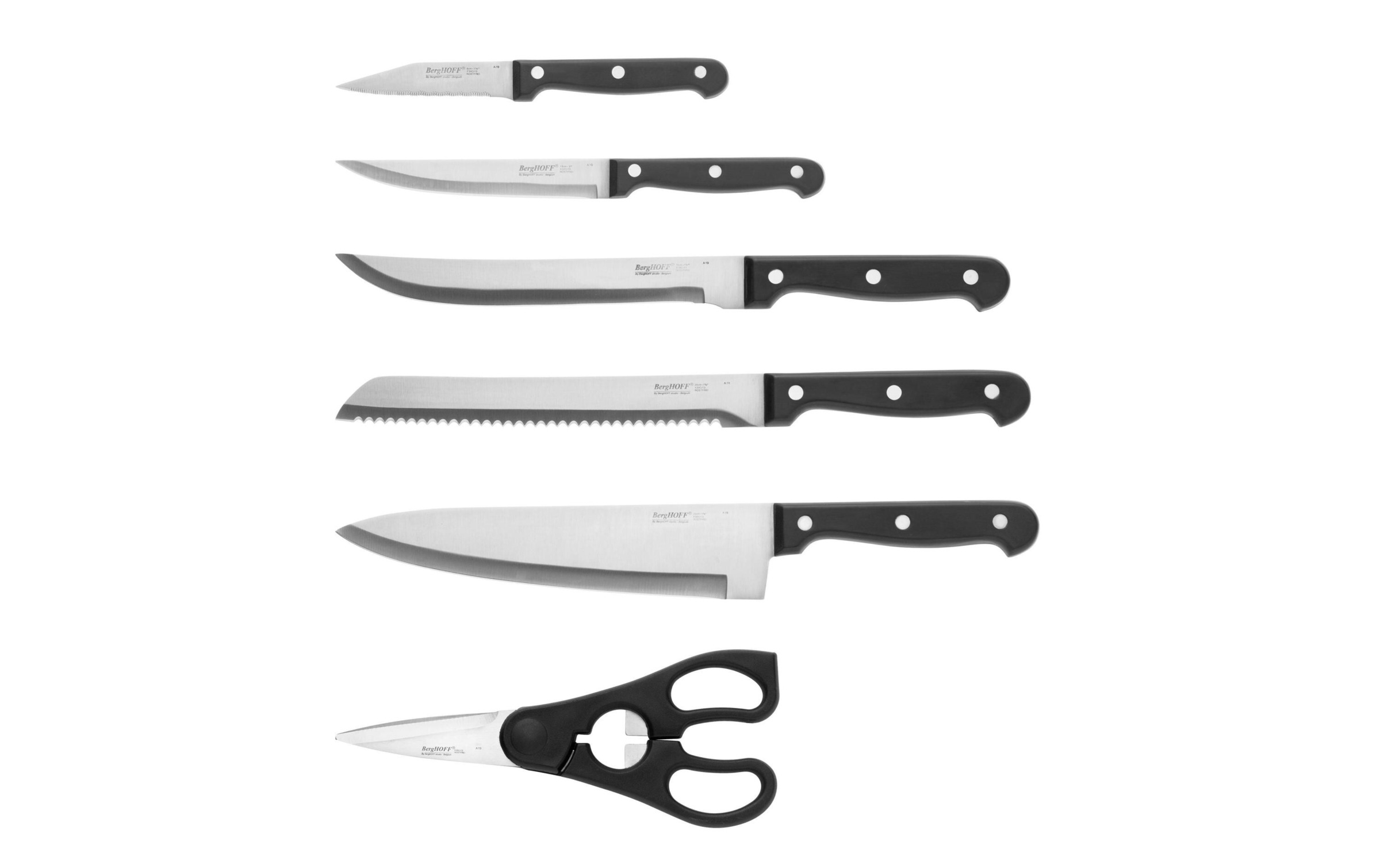 BergHOFF Messerblock »mit Messer Essentials 7-teilig, Hellbraun«, 7 tlg.