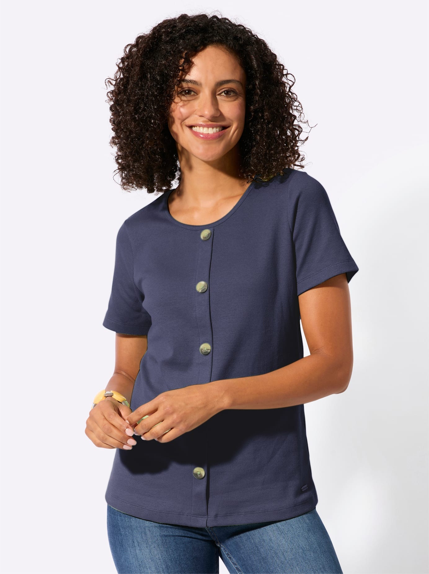 Casual Looks Rundhalsshirt »Rundhals-Shirt« 1 tlg.