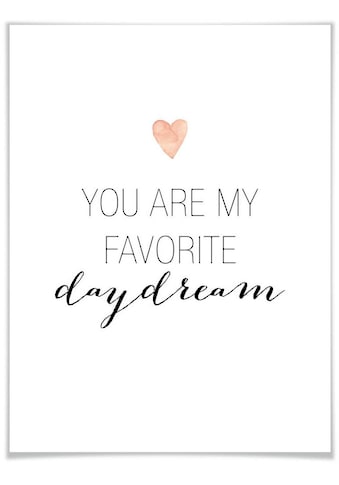 Poster »Daydream«, Schriftzug, (1 St.)
