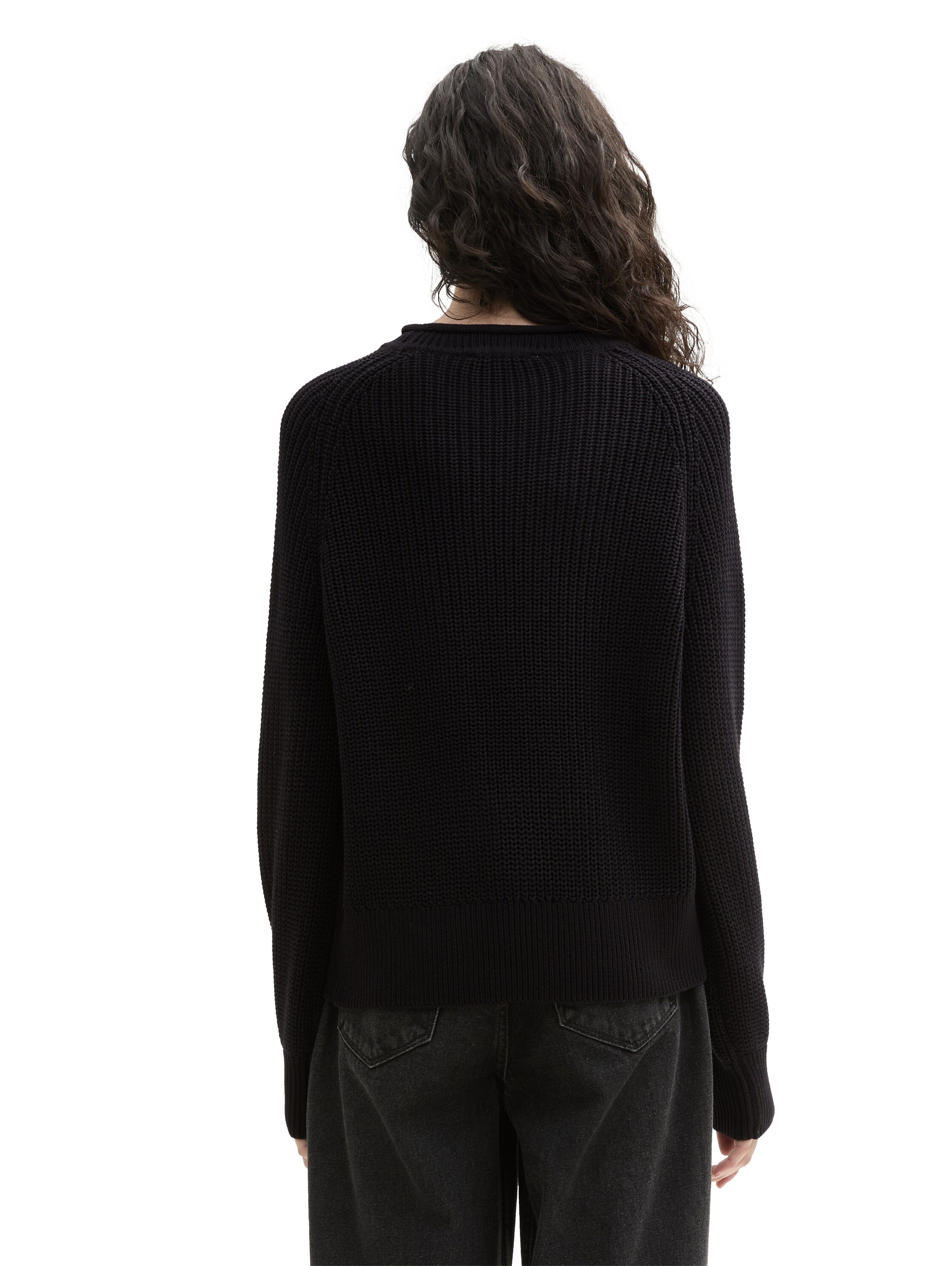 TOM TAILOR Denim Strickpullover, mit Strick-Struktur