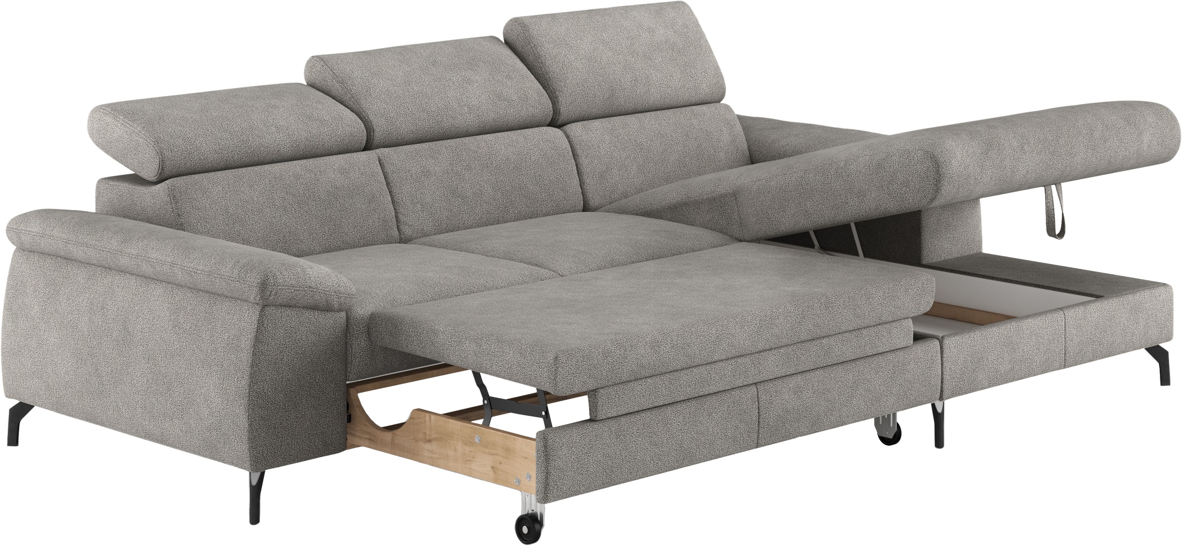 COTTA Ecksofa »Kitty L-Form«, mit Kopfteilverstellung, wahlweise mit Bettfunktion & Bettkasten