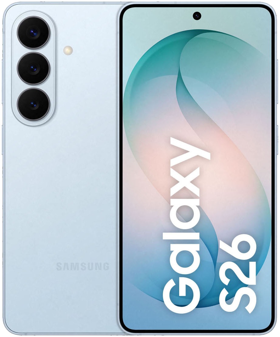 Samsung Smartphone "Galaxy S26" sky blue