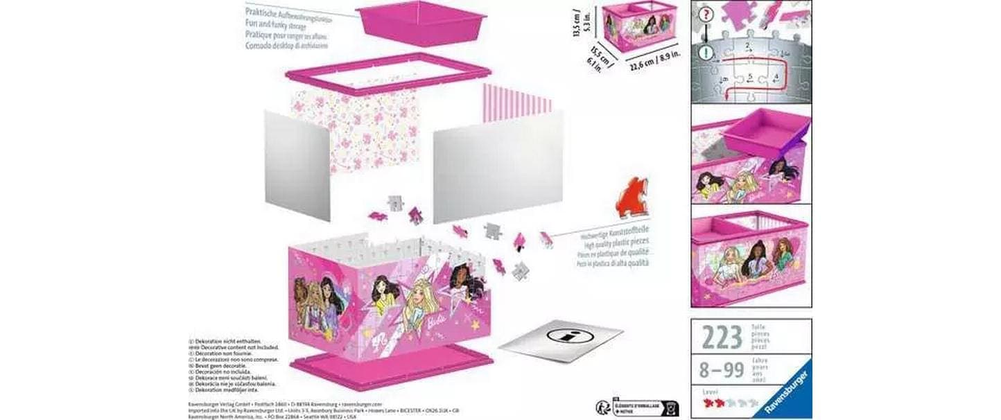 Ravensburger 3D-Puzzle »Puzzle Box Barbie«, (223 tlg.)