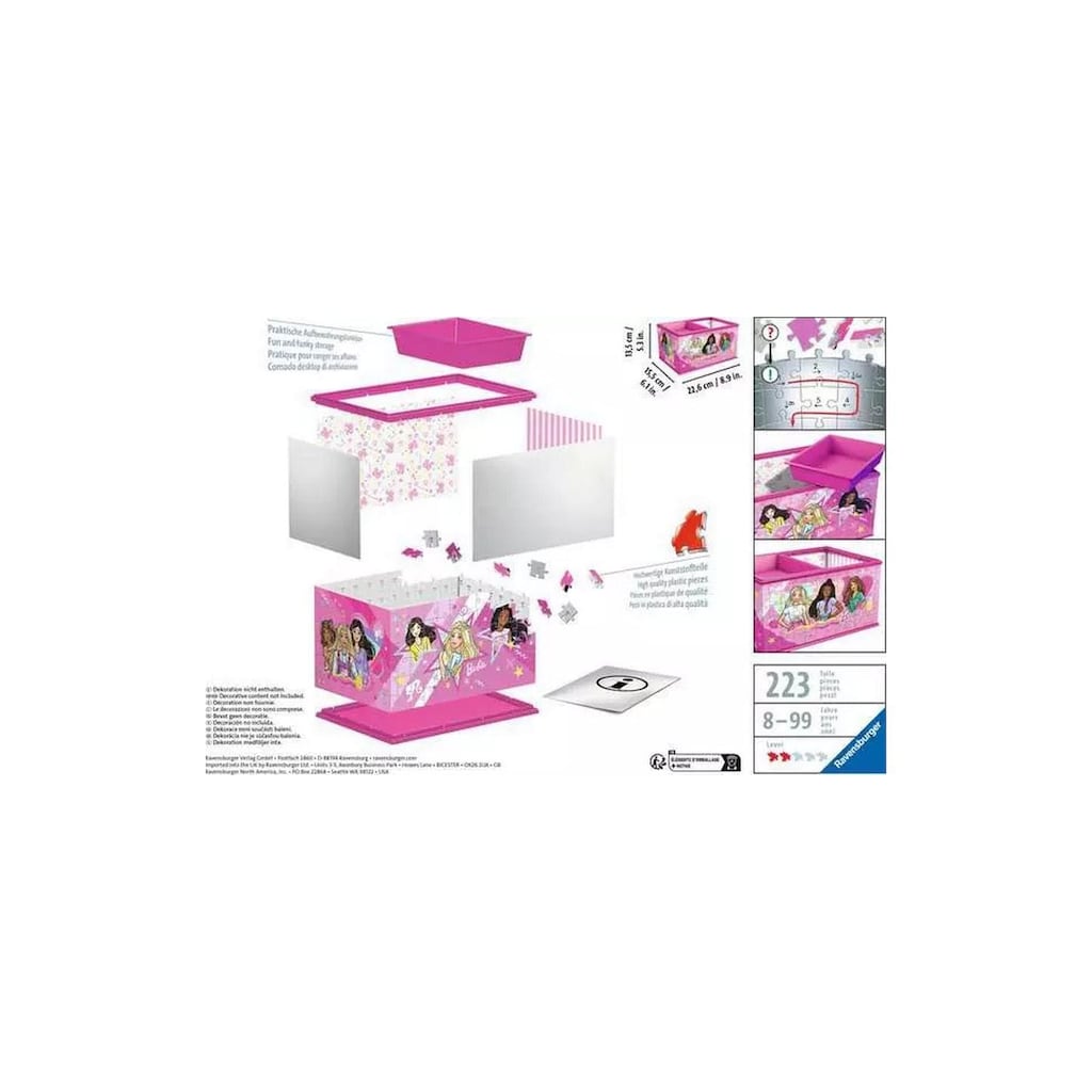 Ravensburger 3D-Puzzle »Puzzle Box Barbie«, (223 tlg.)