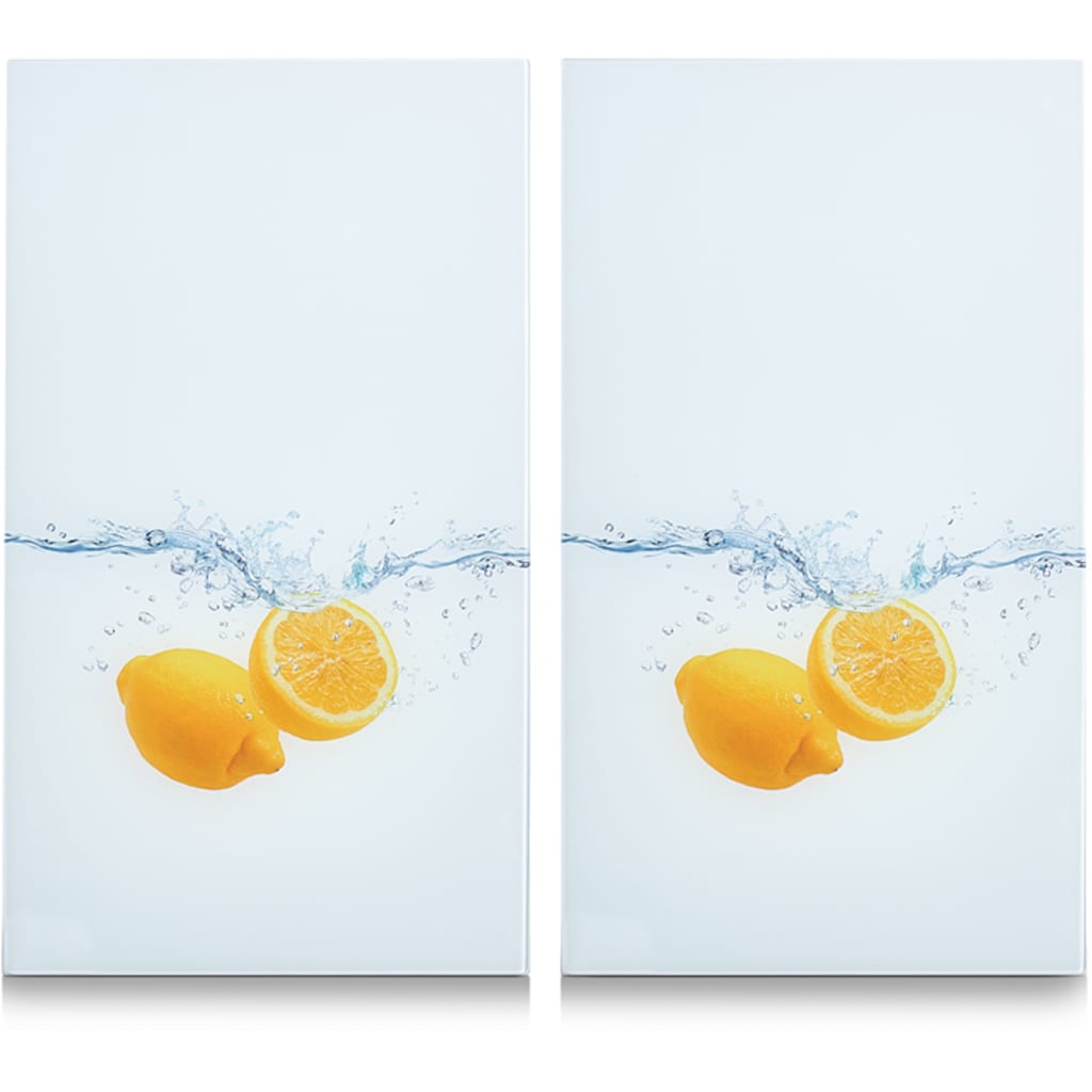 Zeller Present Schneide- und Abdeckplatte »Lemon Splash«, (Set, 2 tlg.)