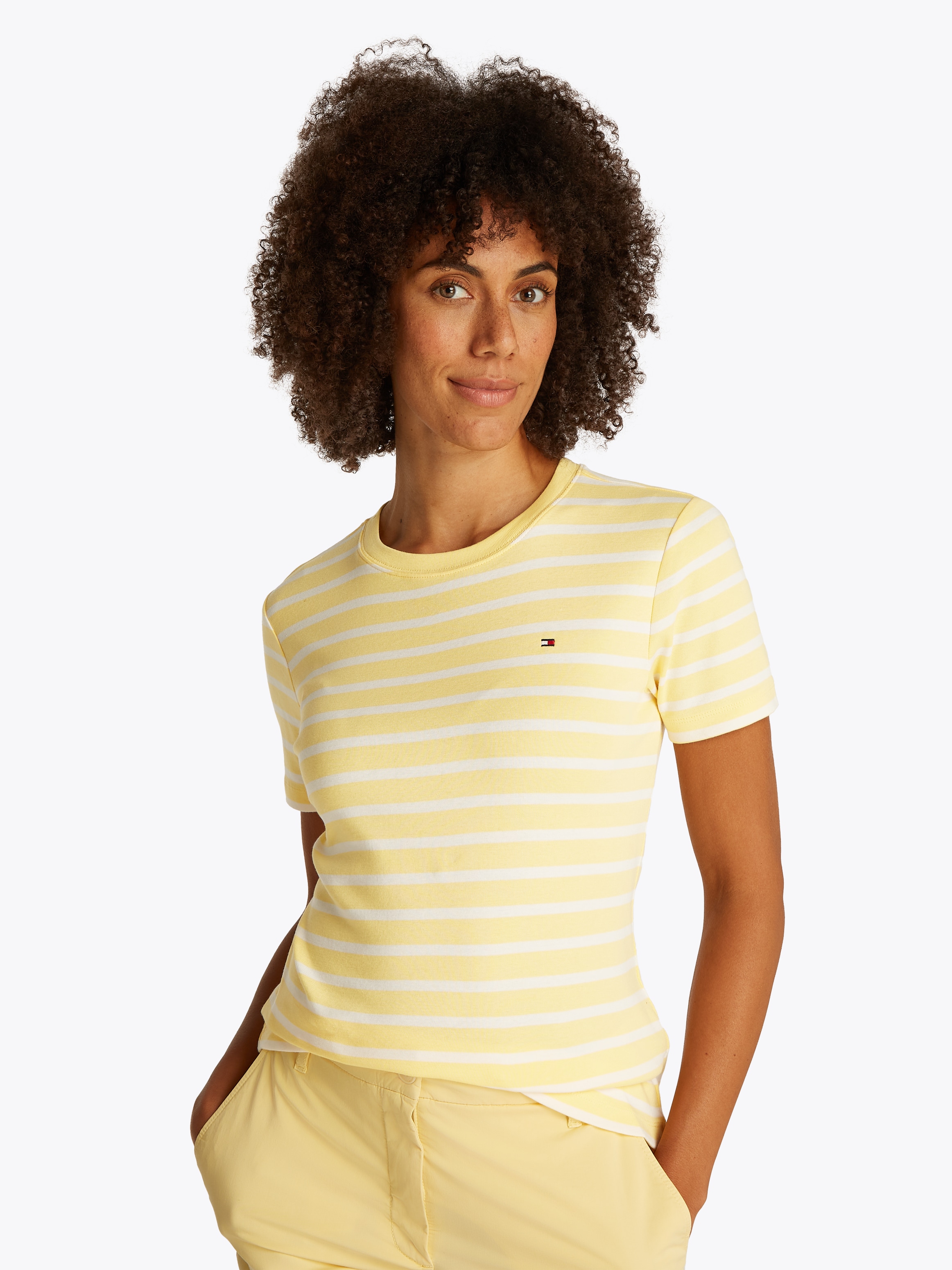 Tommy Hilfiger T-Shirt »SLIM CODY C-NK SS« Baumwolle, slim fit