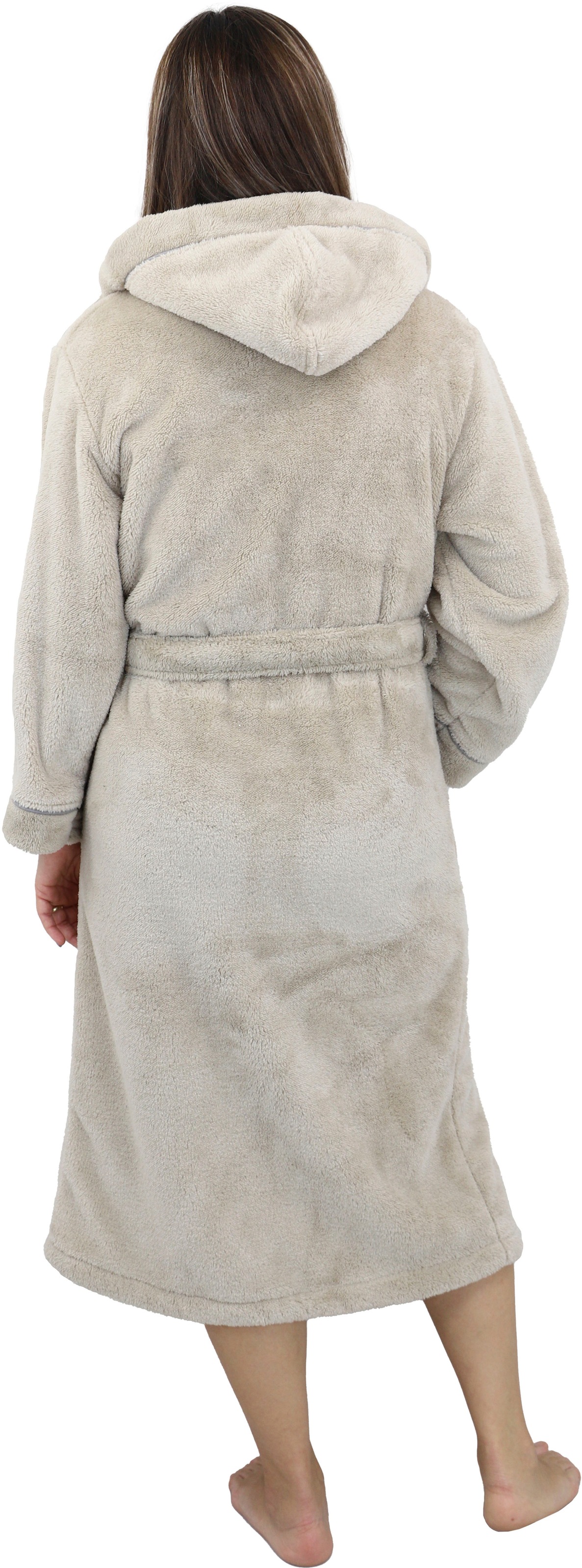 my home Unisex-Bademantel »Lillou«, (1 St.), kuschelig weicher Fleece, für Damen und Herren, XS-3XL