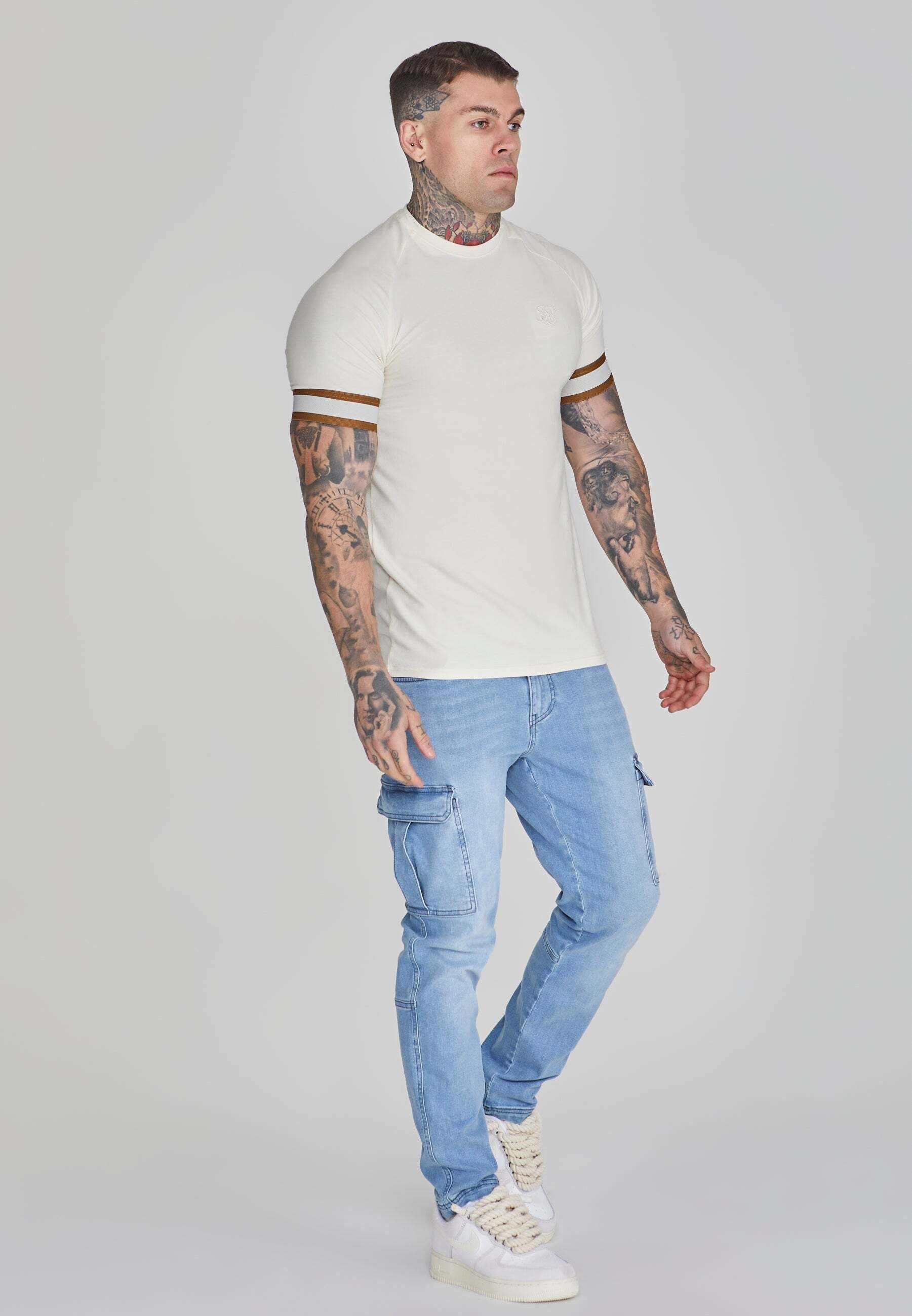 Siksilk T-Shirt »Siksilk T-Shirt Tech T-Shirt in Ecru«