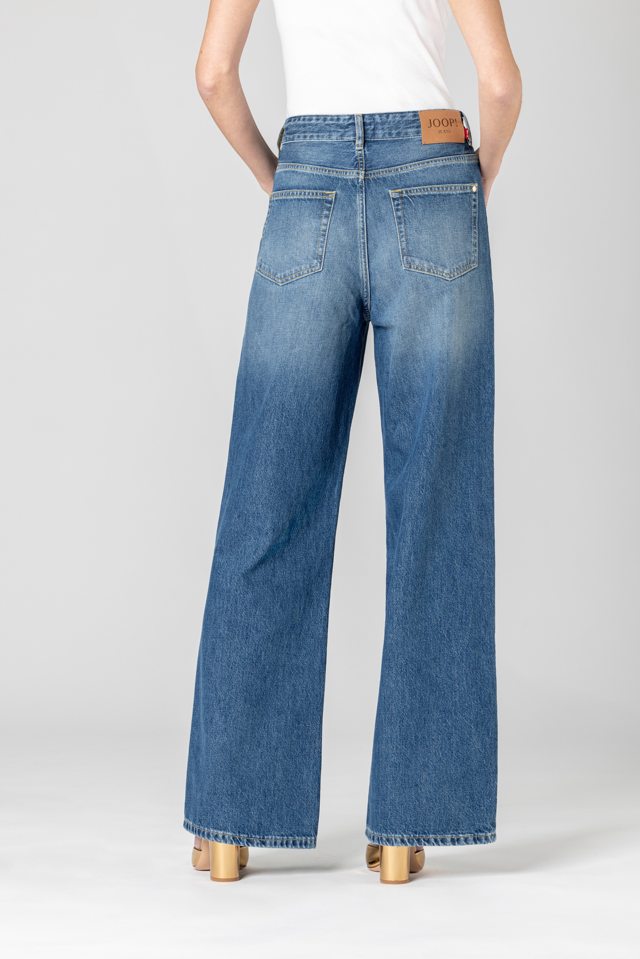 Joop Jeans Schlagjeans »Maila«, Mit Gürtelschlaufen