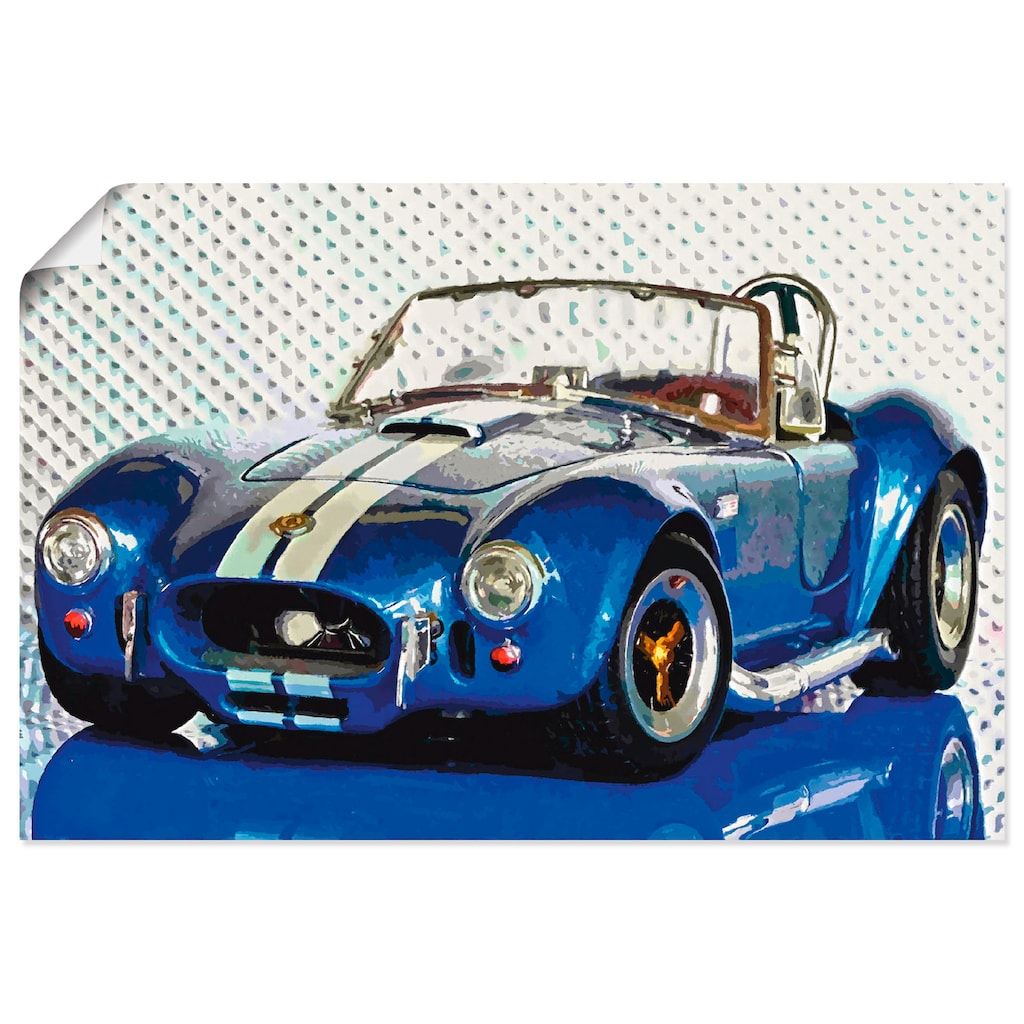 Artland Wandbild »Shelby Cobra blau«, Auto, (1 St.)