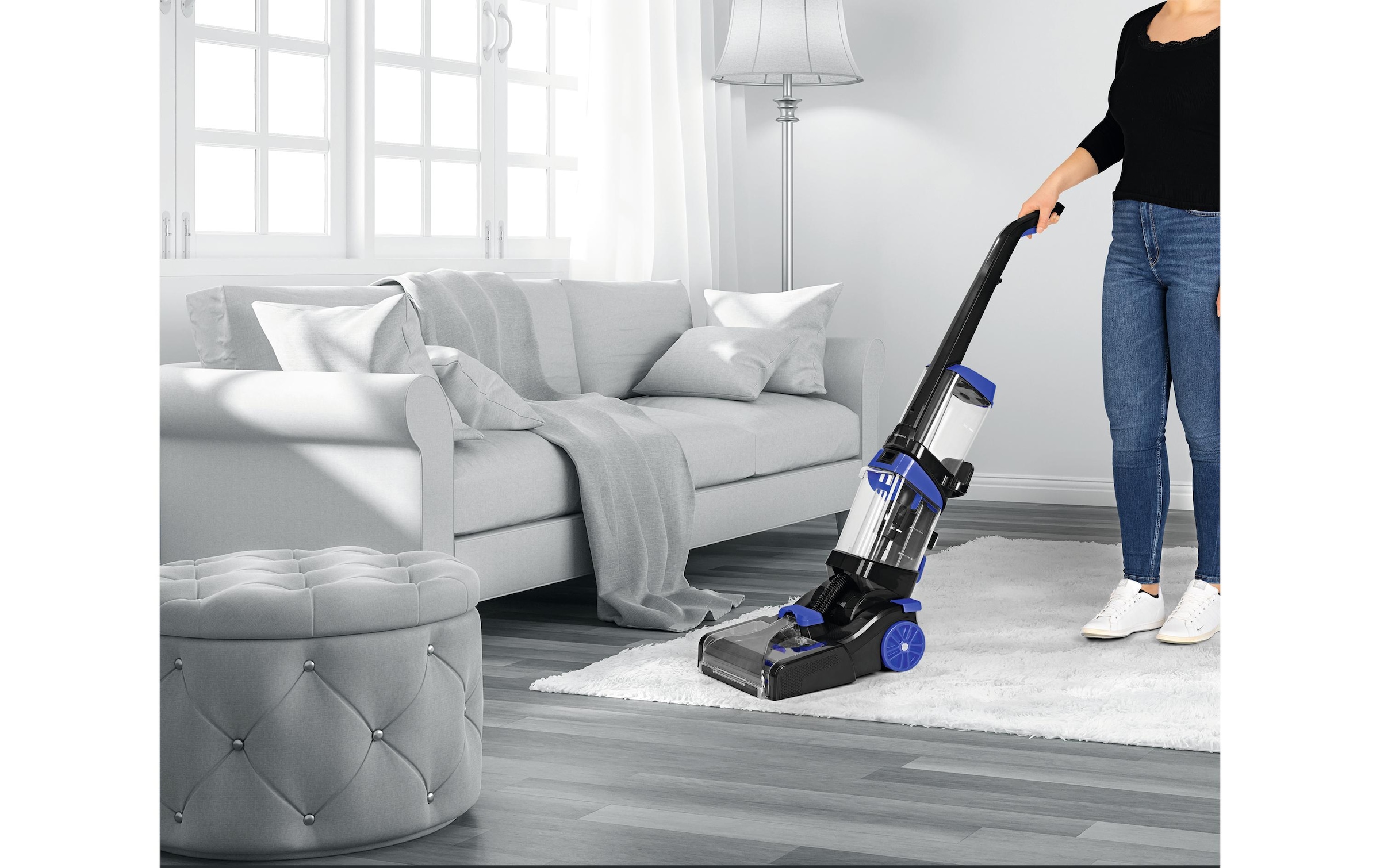 CLEANmaxx Teppichreinigungsgerät »Professional 800 W, Schwarz/Blau«