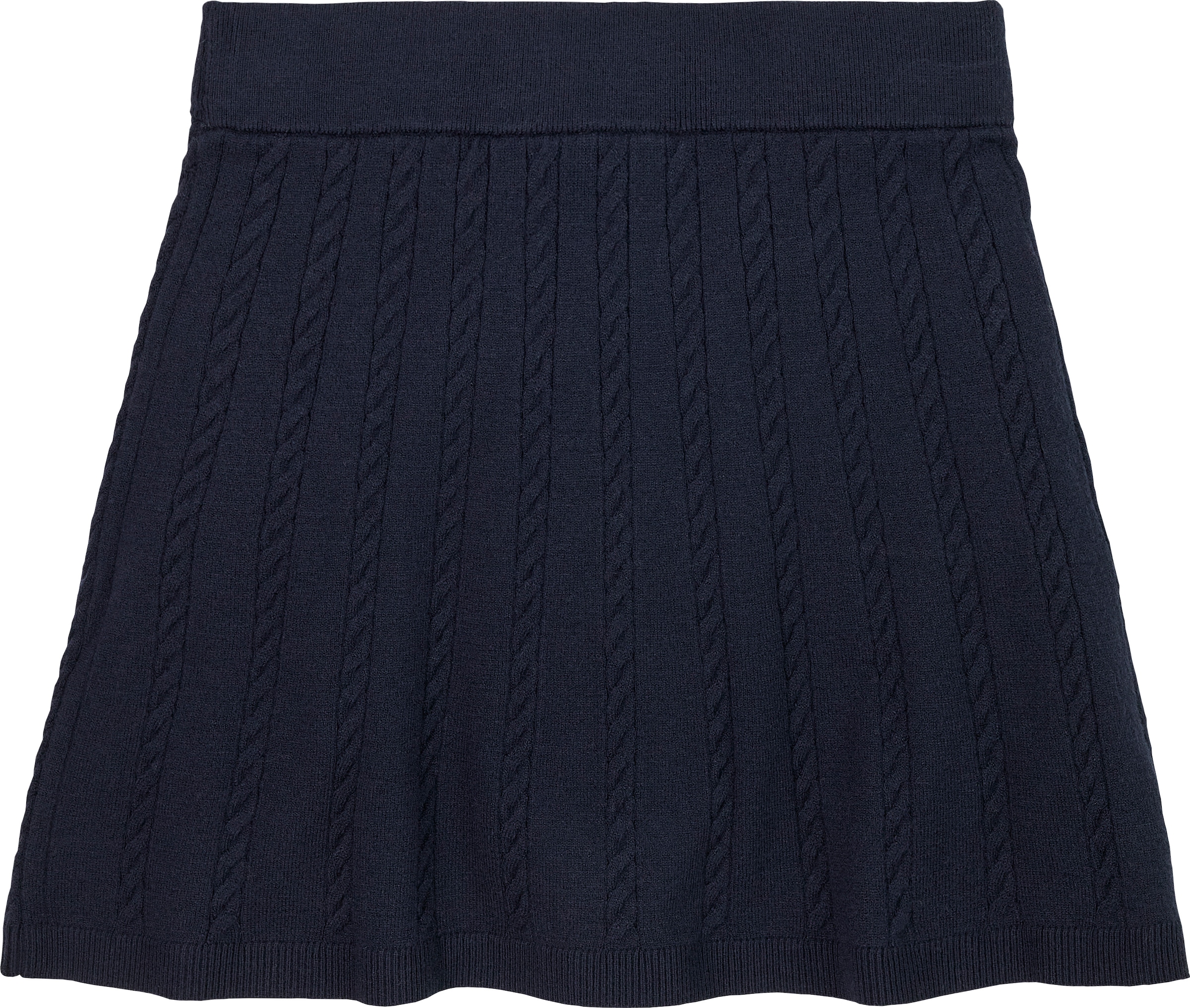 Tommy Hilfiger Strickrock »MINI CABLE SKIRT«, mit kleinem Zopfmuster