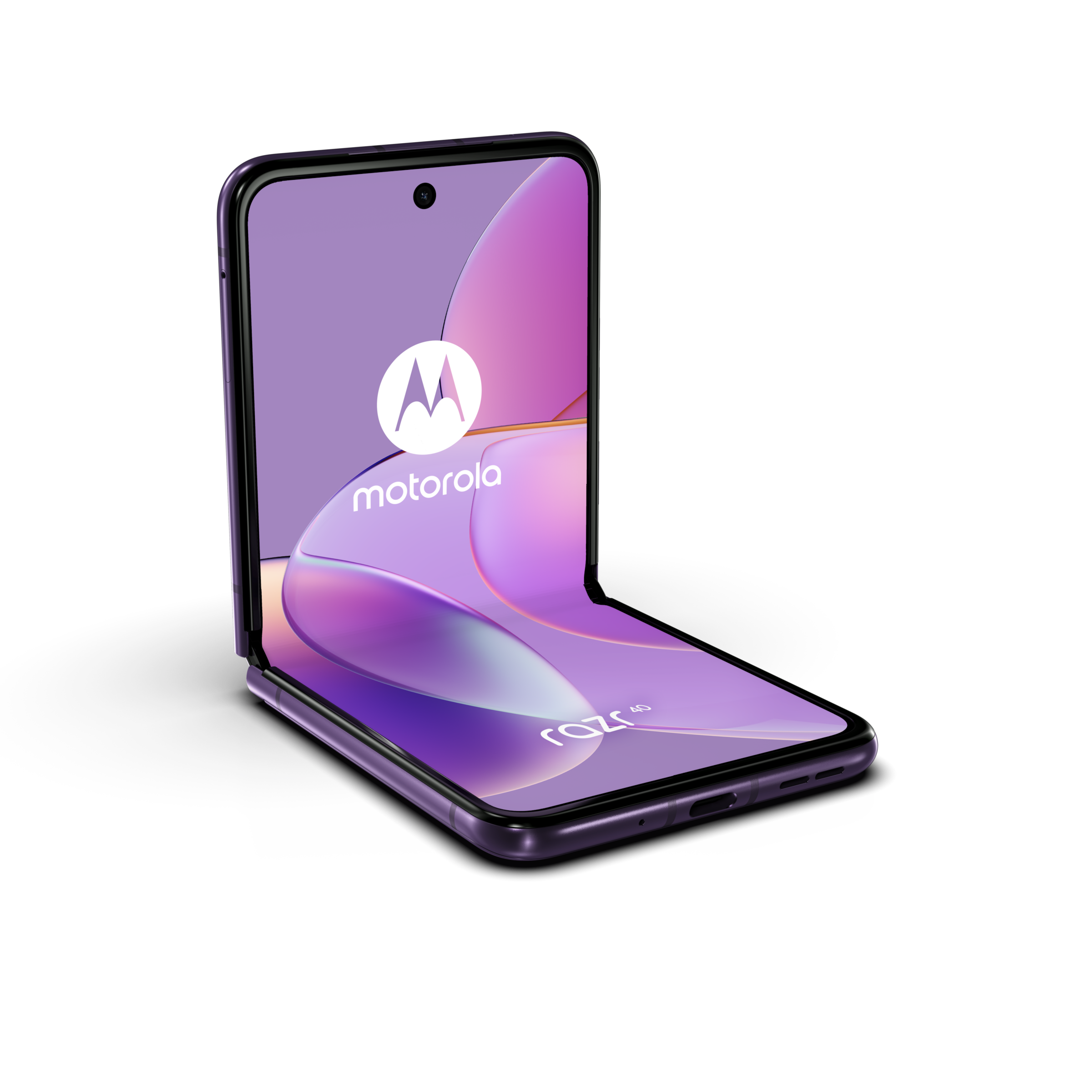 Motorola Smartphone »Motorola razr 40«, Lilac, 17,5 cm/6,9 Zoll, 256 GB Speicherplatz, 64 MP Kamera