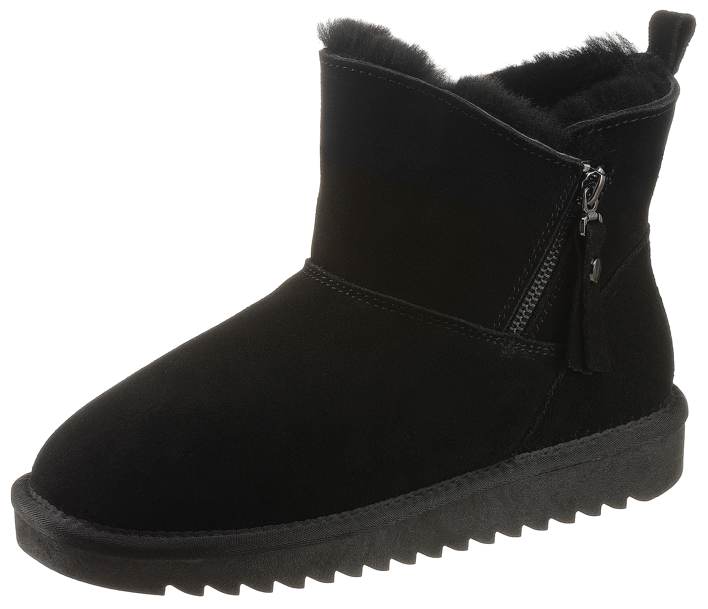 Ara Winterboots »ALASKA Short Zip« Stiefel aus echtem Lammfell mit Reissverschluss, G-Weite (weit)
