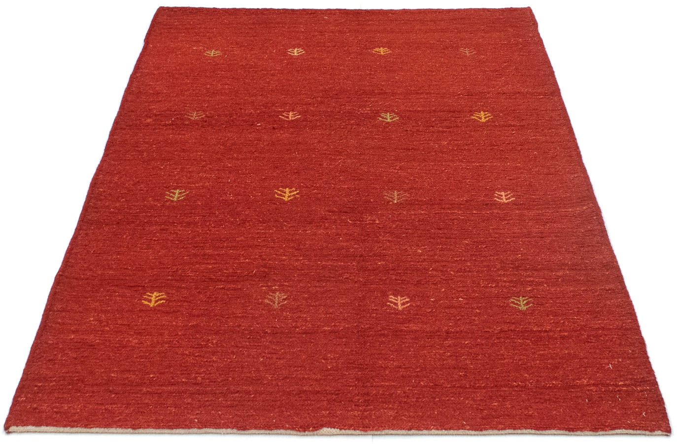 Wollteppich Jelmoli-Versand Teppich online | handgeknüpft handgeknüpft rechteckig, shoppen »Gabbeh morgenland rot«,