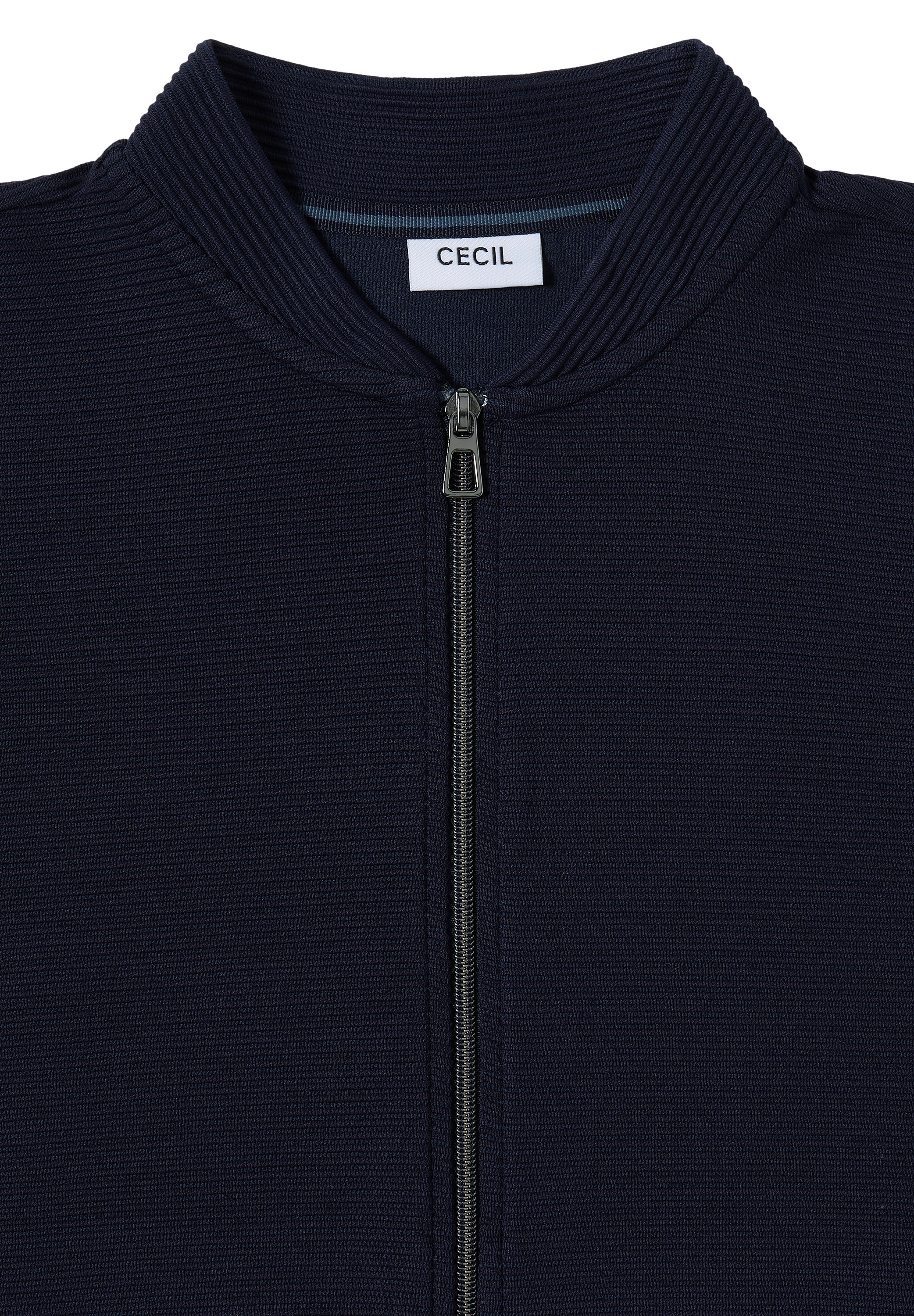 Cecil Blouson, mit Reissverschluss, im Ottoman-Look