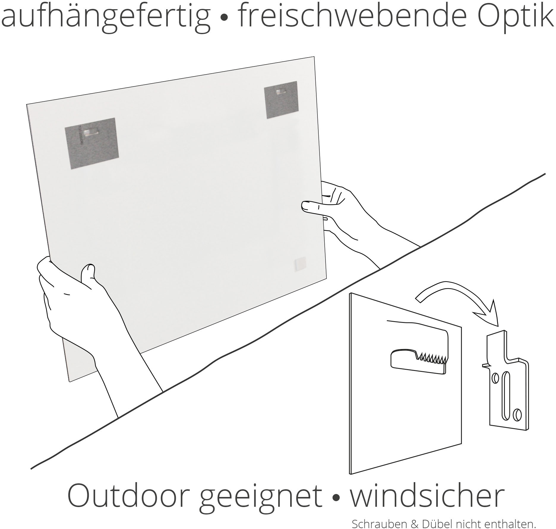 St.), | Rhein«, online Grössen Wandbild am Schweiz, als Alubild, Artland versch. oder Poster über Leinwandbild, in Stein (1 Jelmoli-Versand kaufen Wandaufkleber »Blick