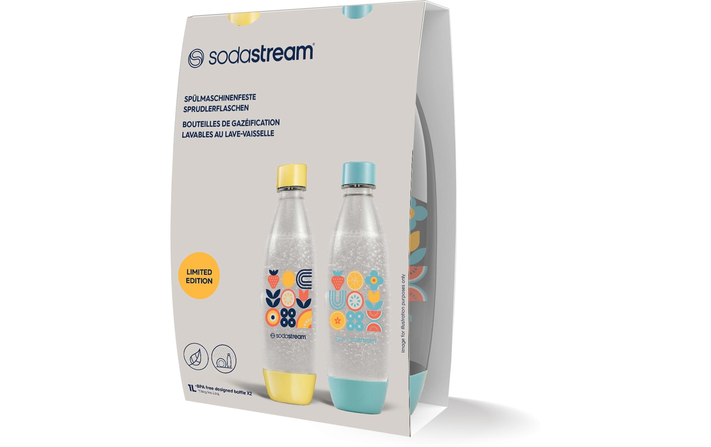 SodaStream Wassersprudler Flasche »Fuse National 1 l, 2 Stück«, UV-beständig