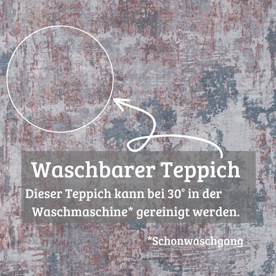my home Teppich »Mülenen«, rechteckig, 10 mm Höhe, Kurzflor, modernes Design, waschbar, In- und Outdoor geeignet
