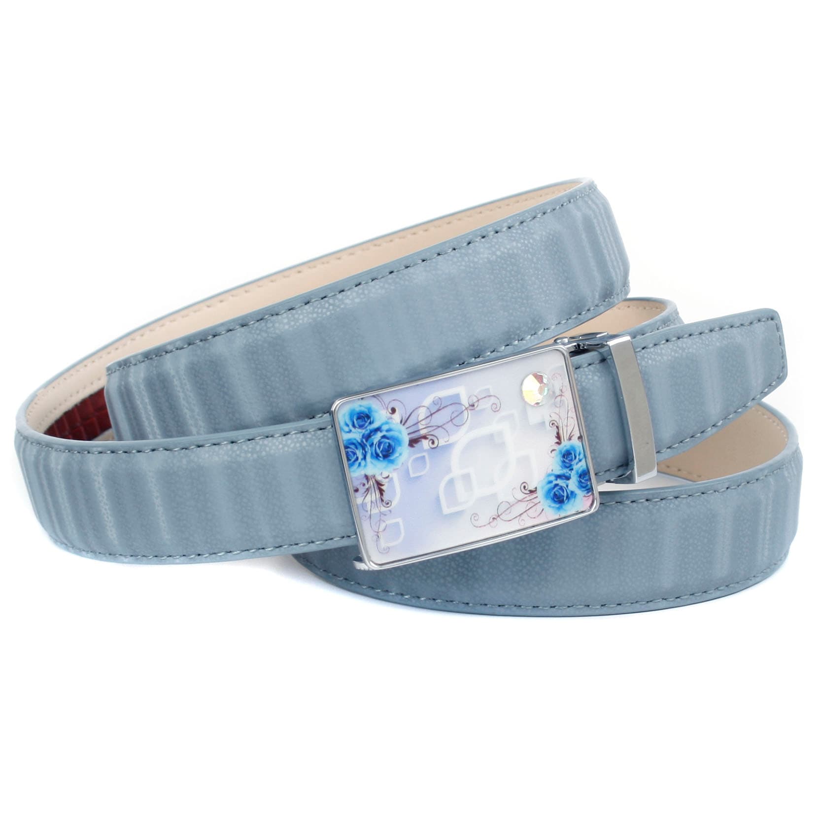 Image of Ackermann - Anthoni Crown Ledergürtel, 2,5 cm Ledergürtel in hellblau einkaufen bei Ackermann Versand Schweiz