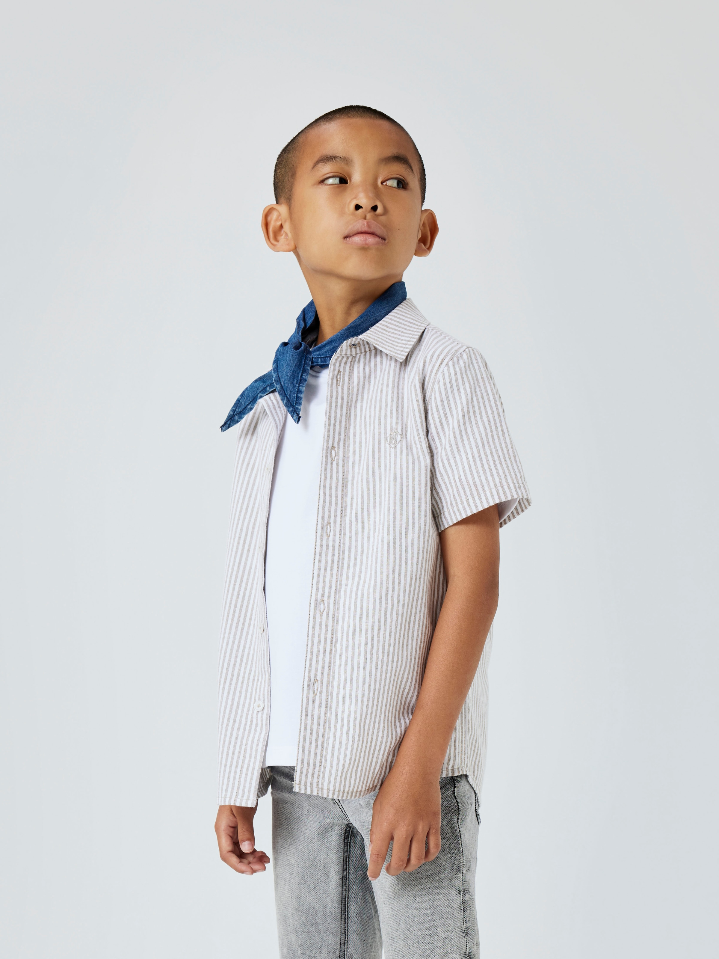 Name It Kurzarmhemd »NKMNEWSA SS SHIRT NOOS« Baumwolle, normal geschnitten