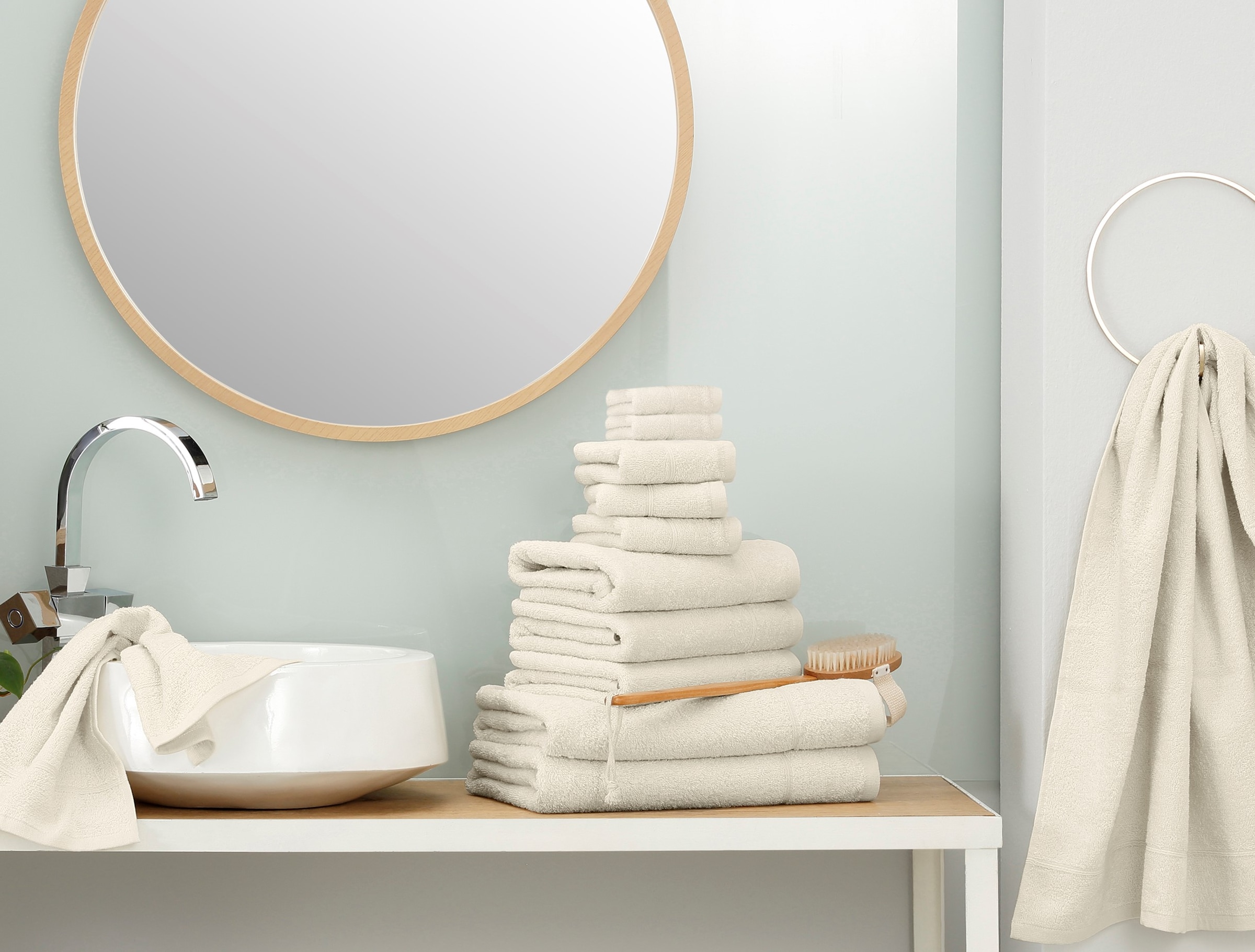 Baumwolle online Set, bestellen home aus Jelmoli-Versand »Sanremo«, Set tlg., einfarbiges Frottier, Bordüre, 100% mit 12 Handtuch Handtuch-Set my Handtücher |