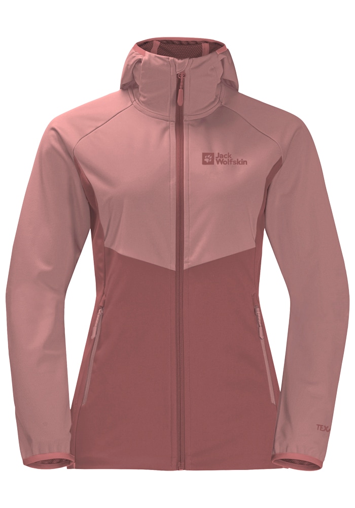 Jack Wolfskin Softshelljacke »GO HIKE SOFTSHELL W«, mit Kapuze