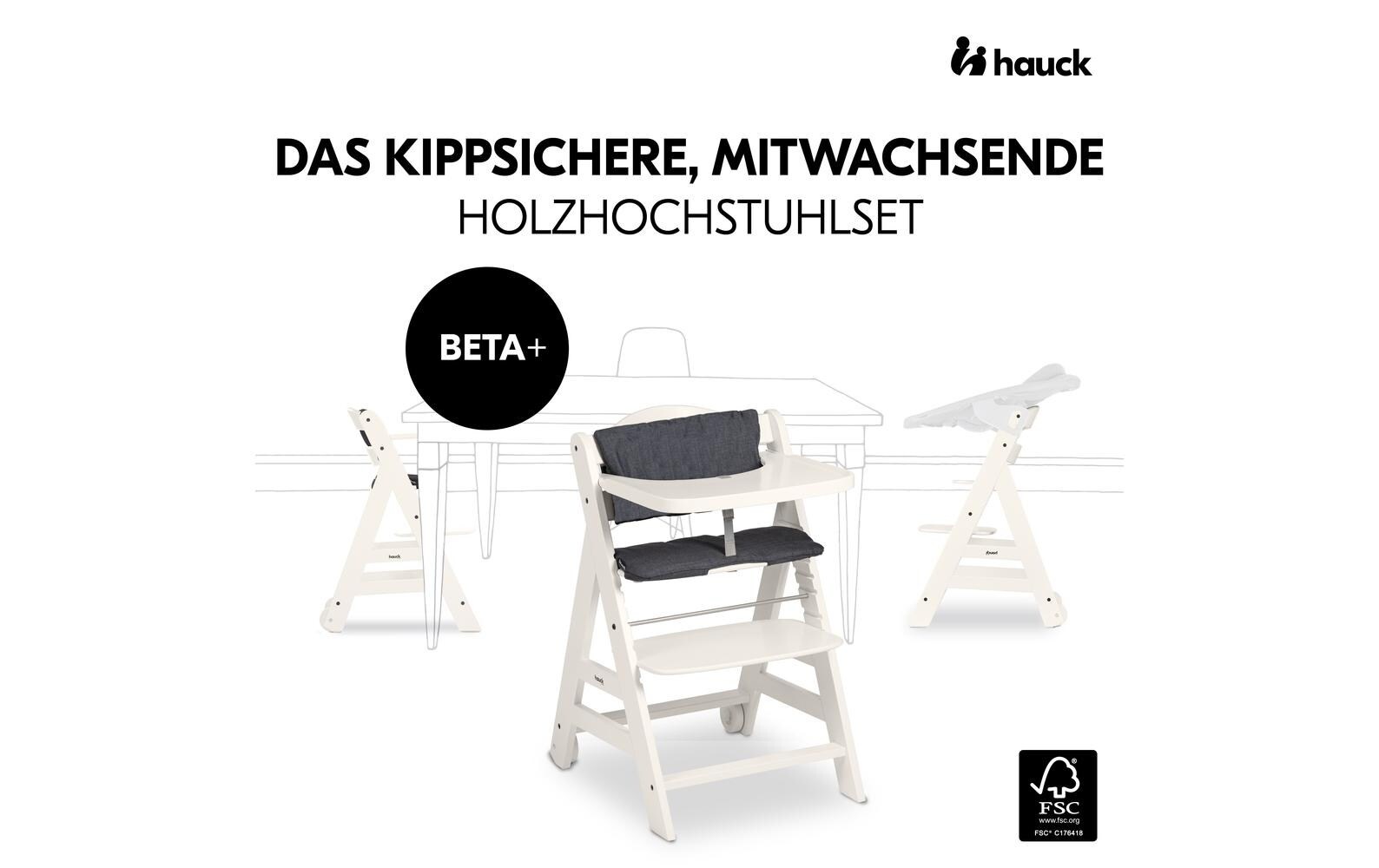 Hauck Hochstuhl »Beta+ White«