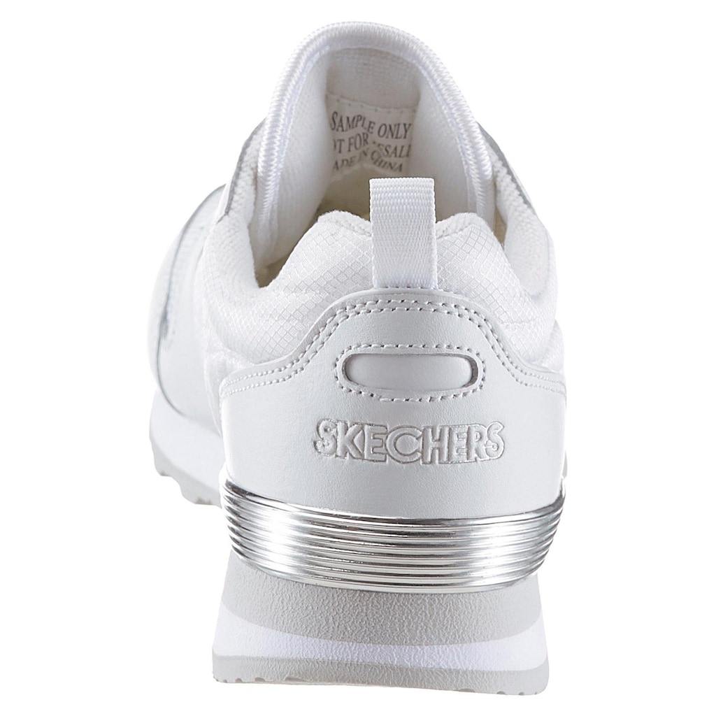 Skechers Sneaker »Goldfarben´n Gurl«, mit Metallic-Details, Freizeitschuh, Halbschuh, Schnürschuh