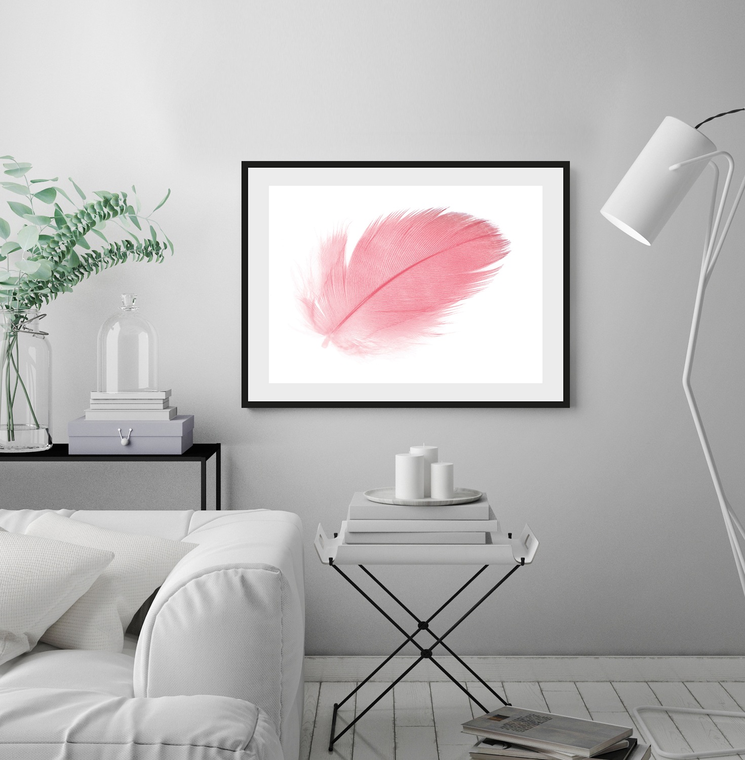 queence Bild "Finja" Federn  Kunst