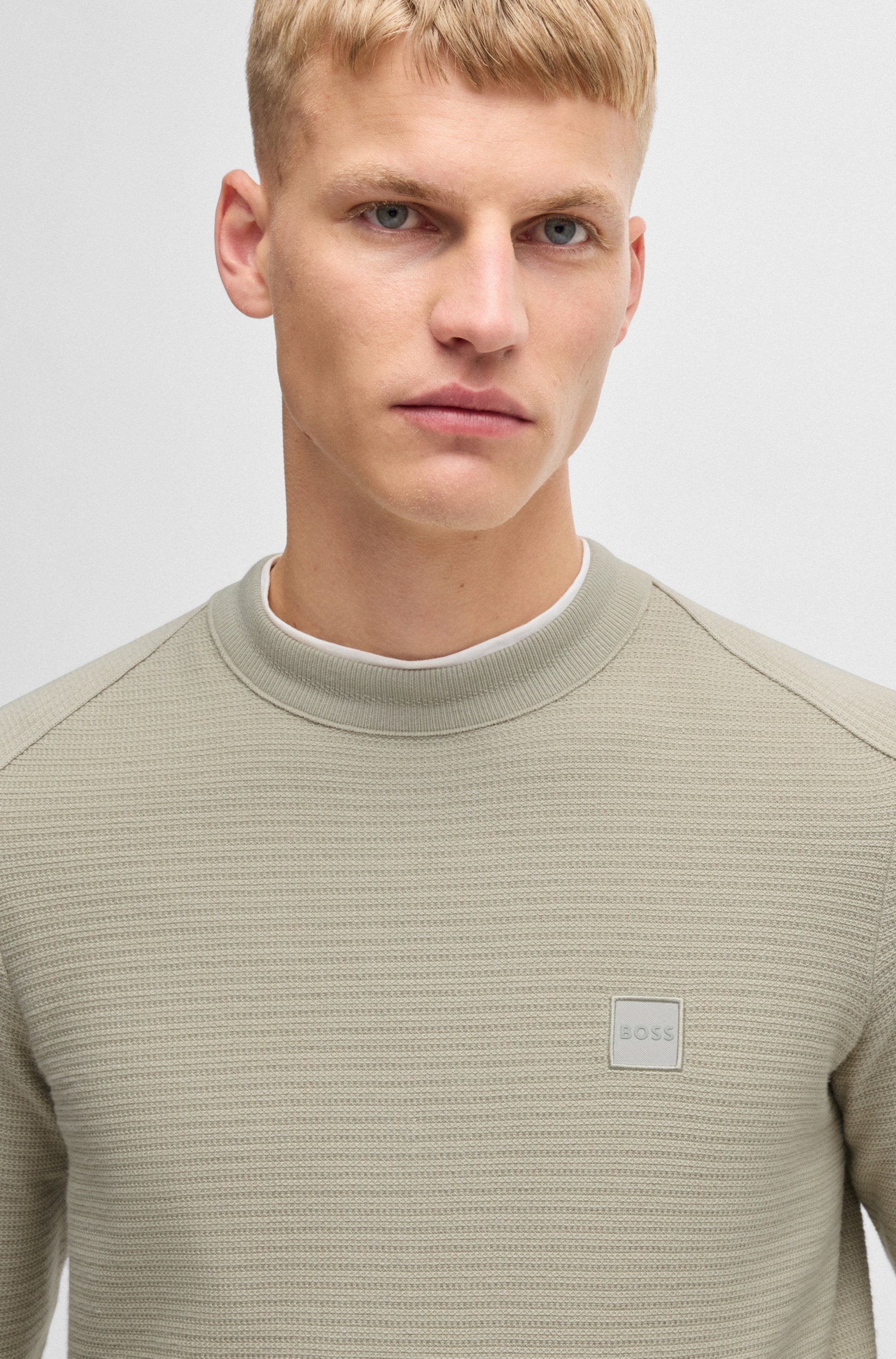 BOSS ORANGE Strickpullover »Anion«, mit BOSS-Badge