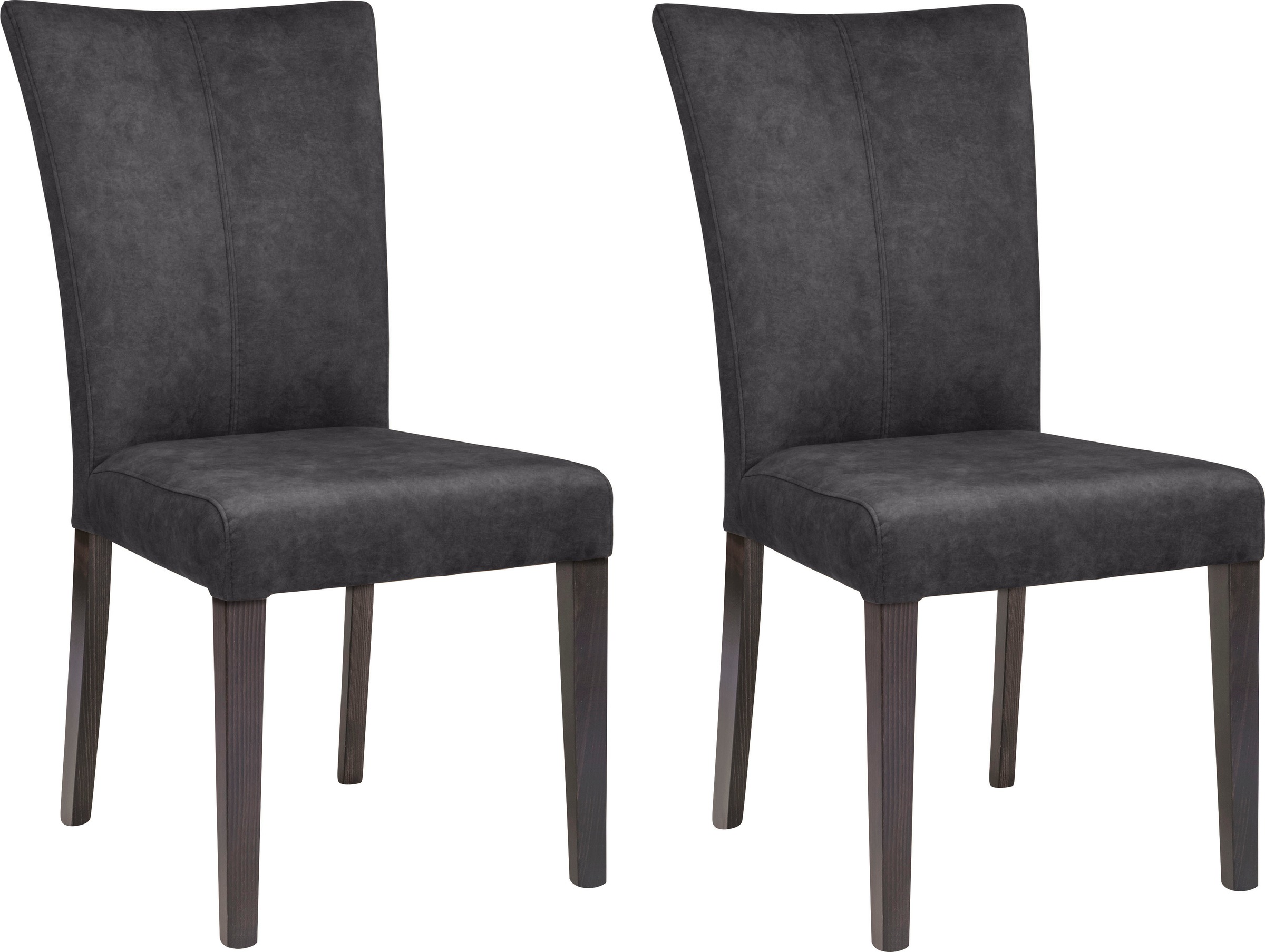 Home affaire 4-Fussstuhl "Aspen" (Set) 2 Stk.Beine aus massiver Buche, wengefarben lackiert