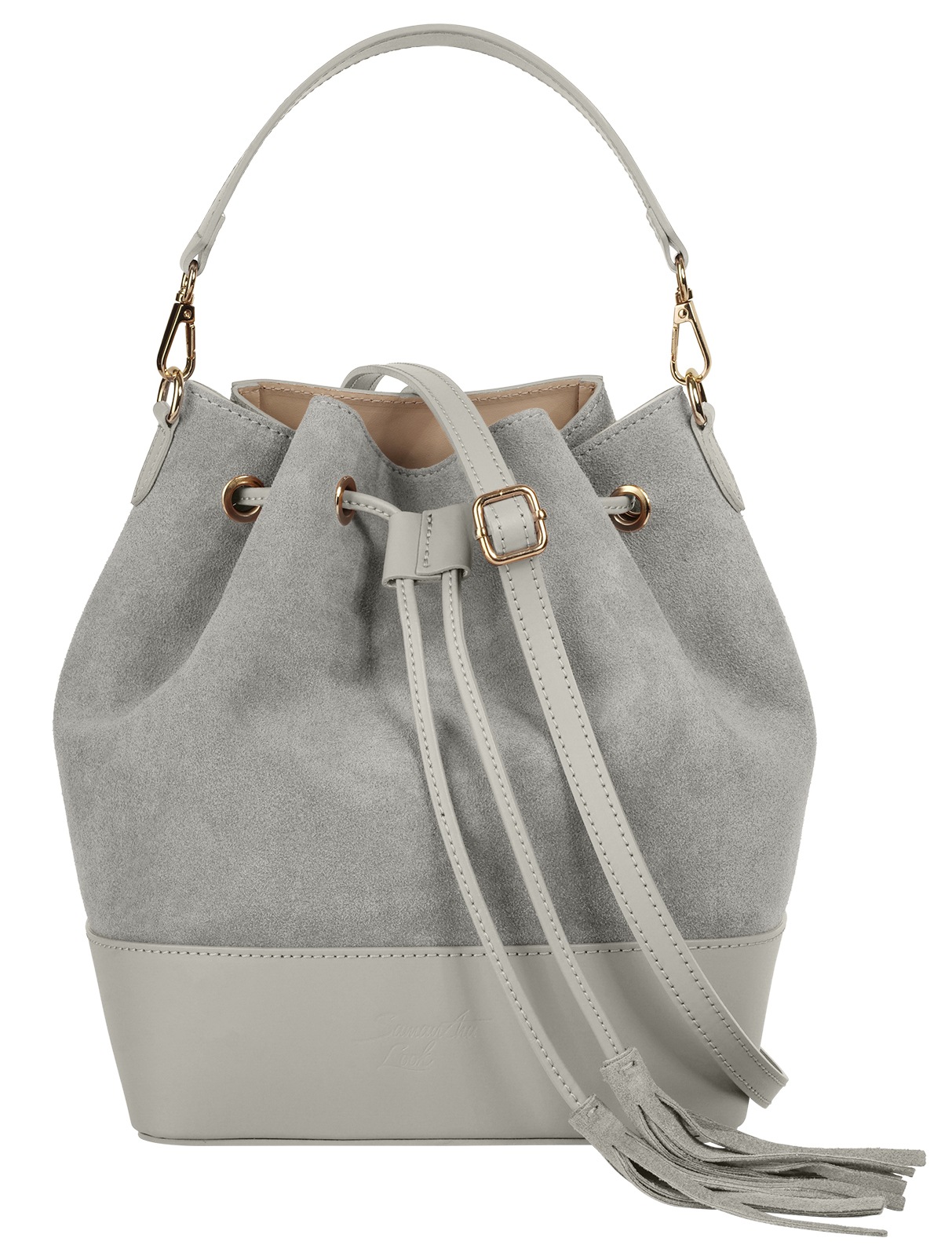Samantha Look Umhängetasche echt Leder, Made in Italy