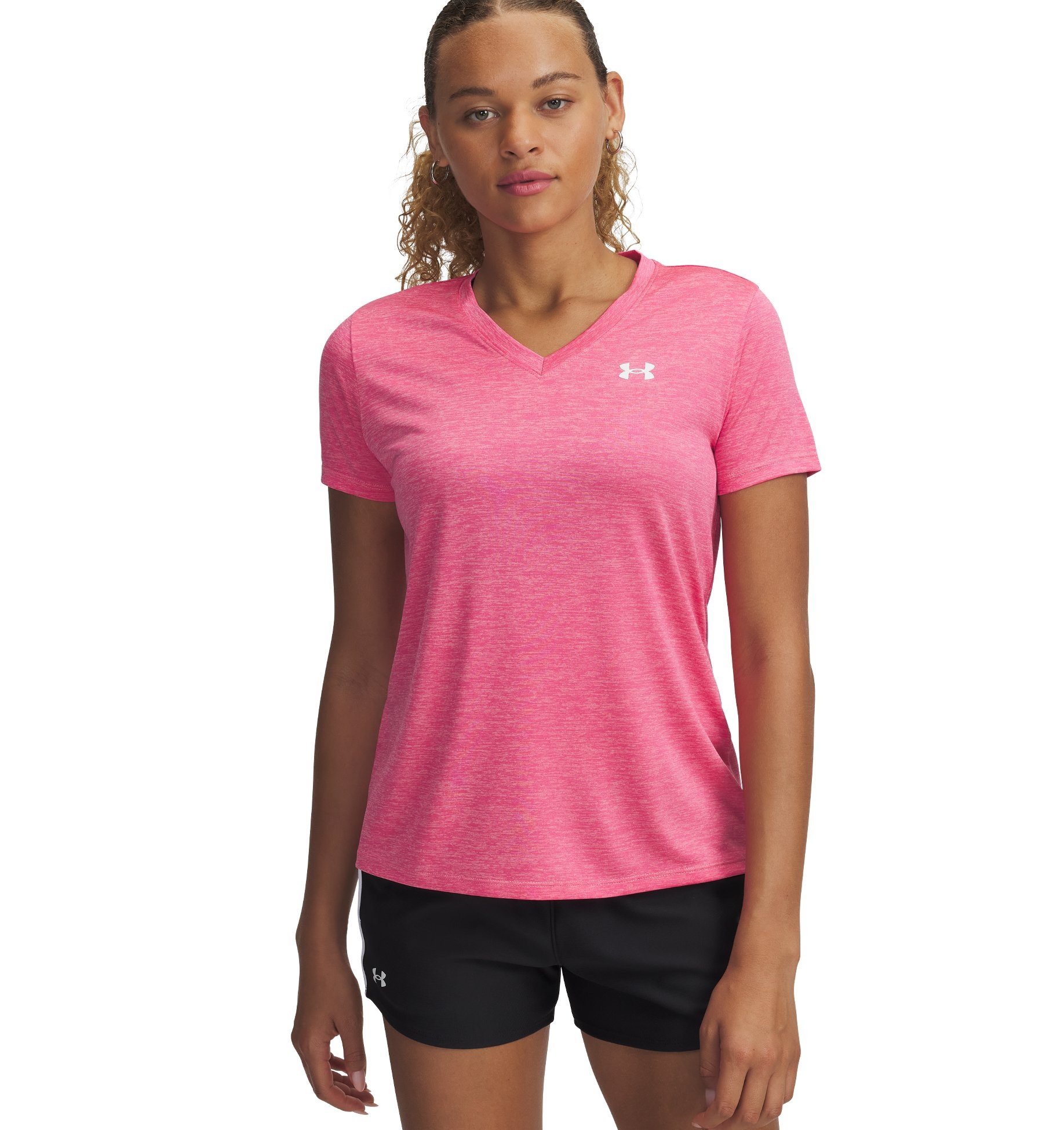 Under Armour® Trainingsshirt »TECH SSV- TWIST« 1 Stk. Kurzarm, atmungsaktiv, schnell trocknend, V-Ausschnitt
