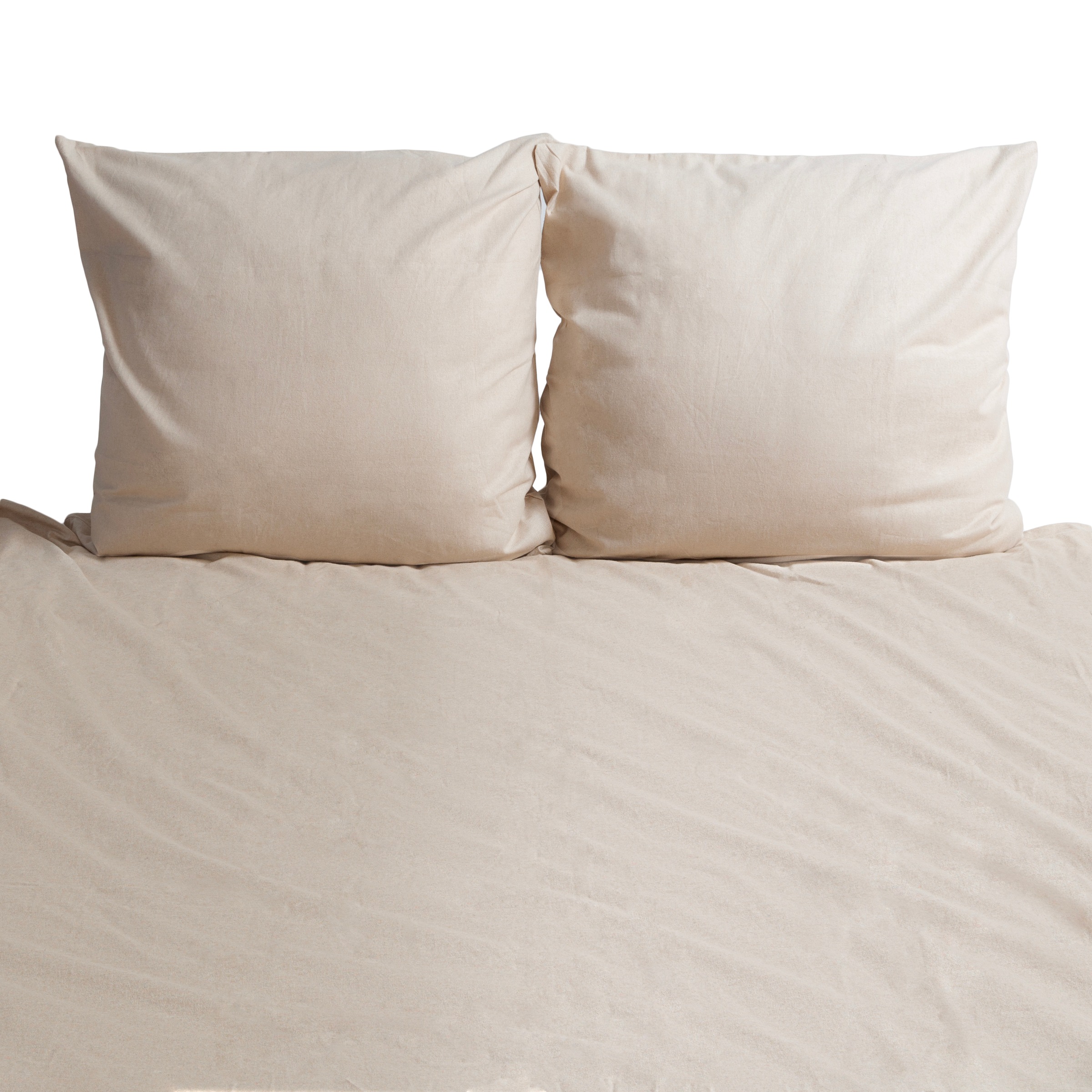 Wolkenfeld Kissenbezug "Flanell Baumwolle Kopfkissenbezug - Premium Kissenbezug" Größe 80x80, 40x80 und 70x90 cm; versteckter Reißverschluss