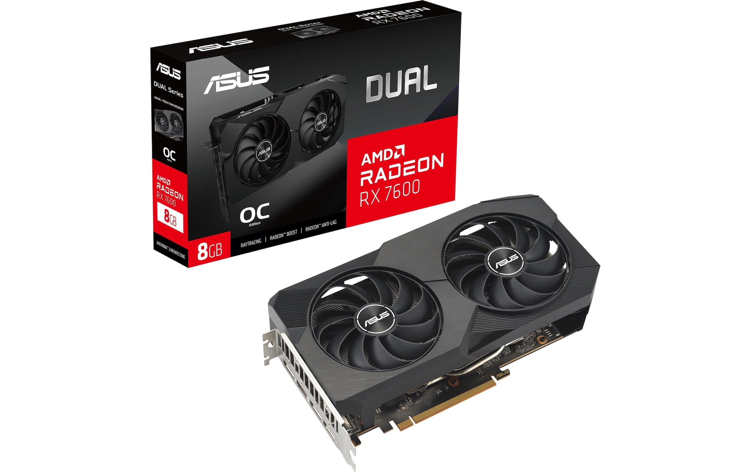 Asus Grafikkarte »Dual Radeon RX 760«, 8 GB, GDDR6