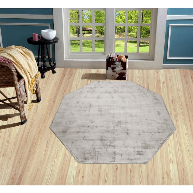 my home Teppich »Shirley, handgewebter Viskose Teppich, farblich  changierend«, achteckig, Handweb Teppiche, Wohnzimmer, Schlafzimmer,  Esszimmer online bestellen | Jelmoli-Versand