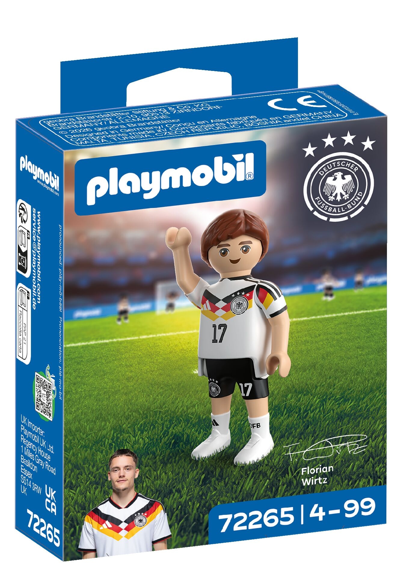 Playmobil Konstruktions-Spielset "Florian Wirtz (72265), DFB" Made in Europe
