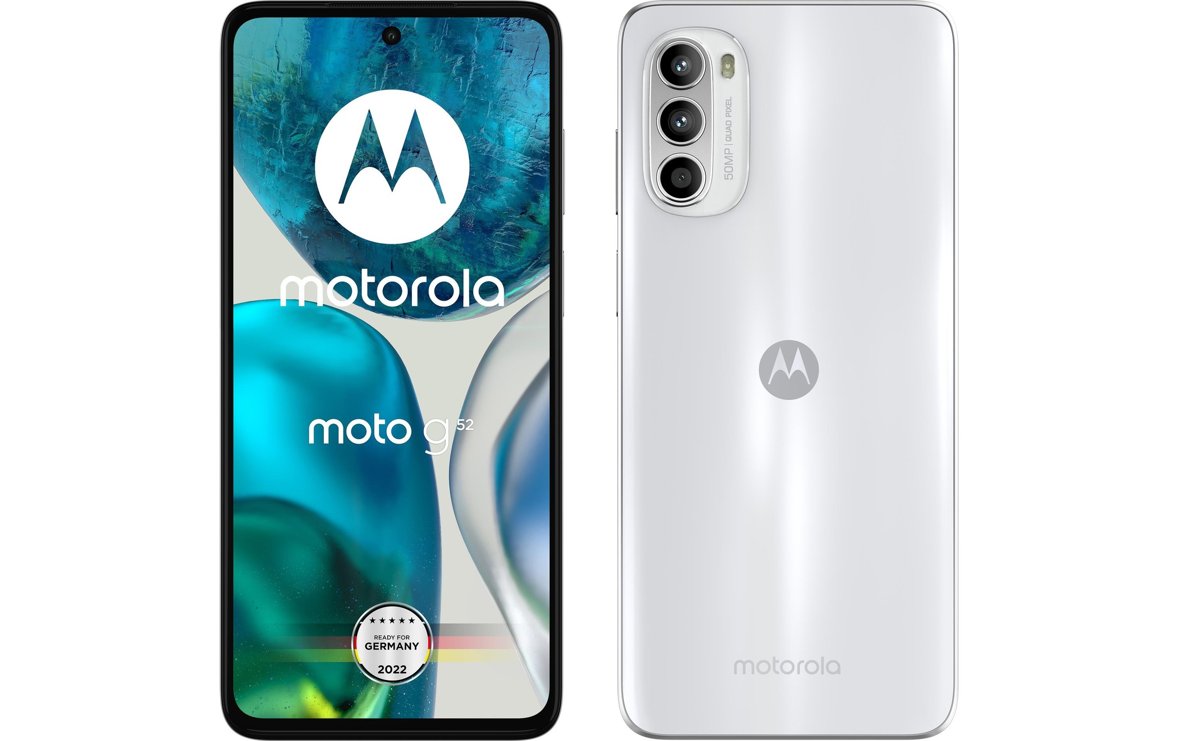 Motorola Smartphone »G52 128 GB Weiss«, Porcelain White