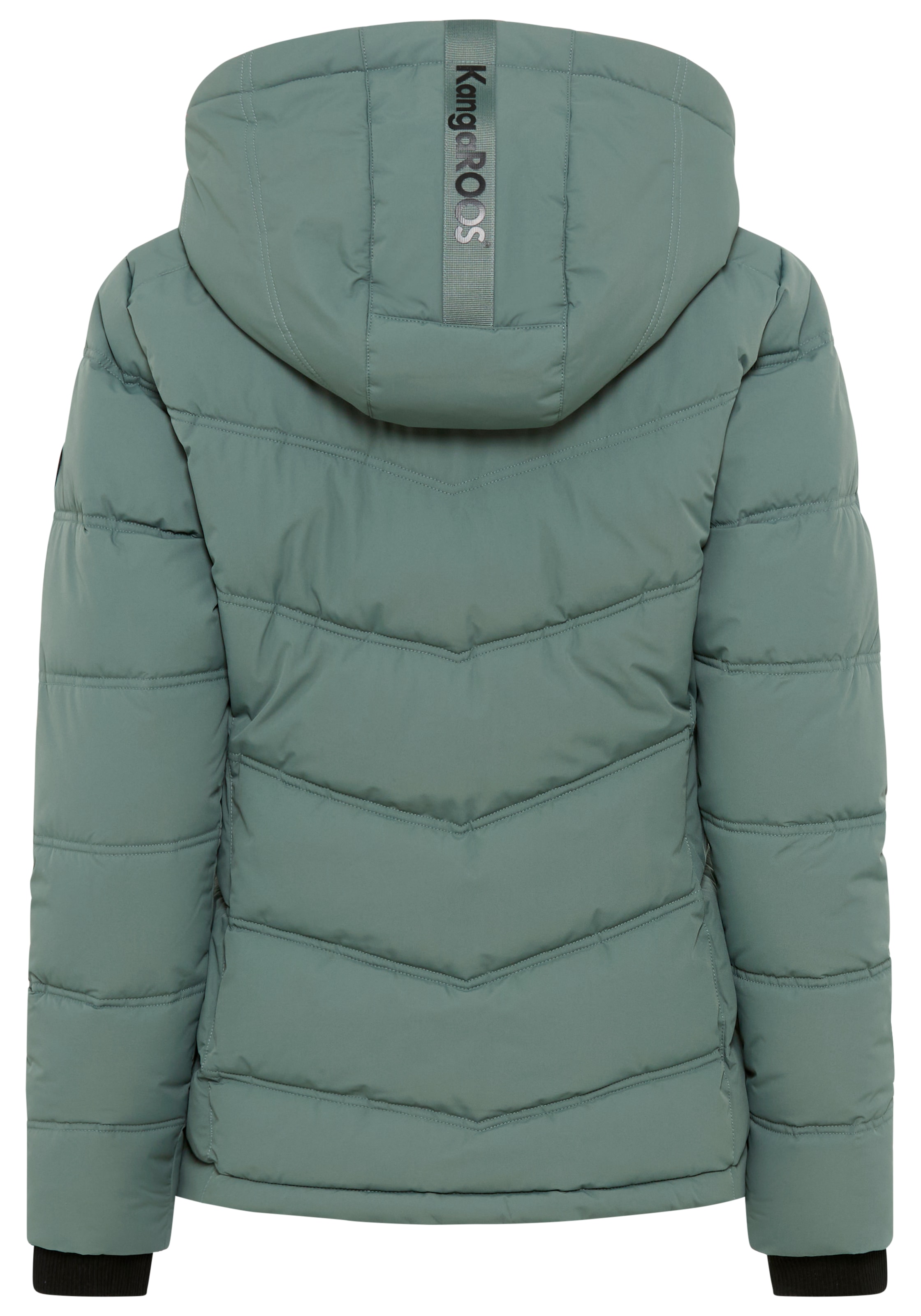 KangaROOS Winterjacke, mit Kapuze, mit Kapuze und Kordelzug, Reissverschlusstaschen und Innentasche